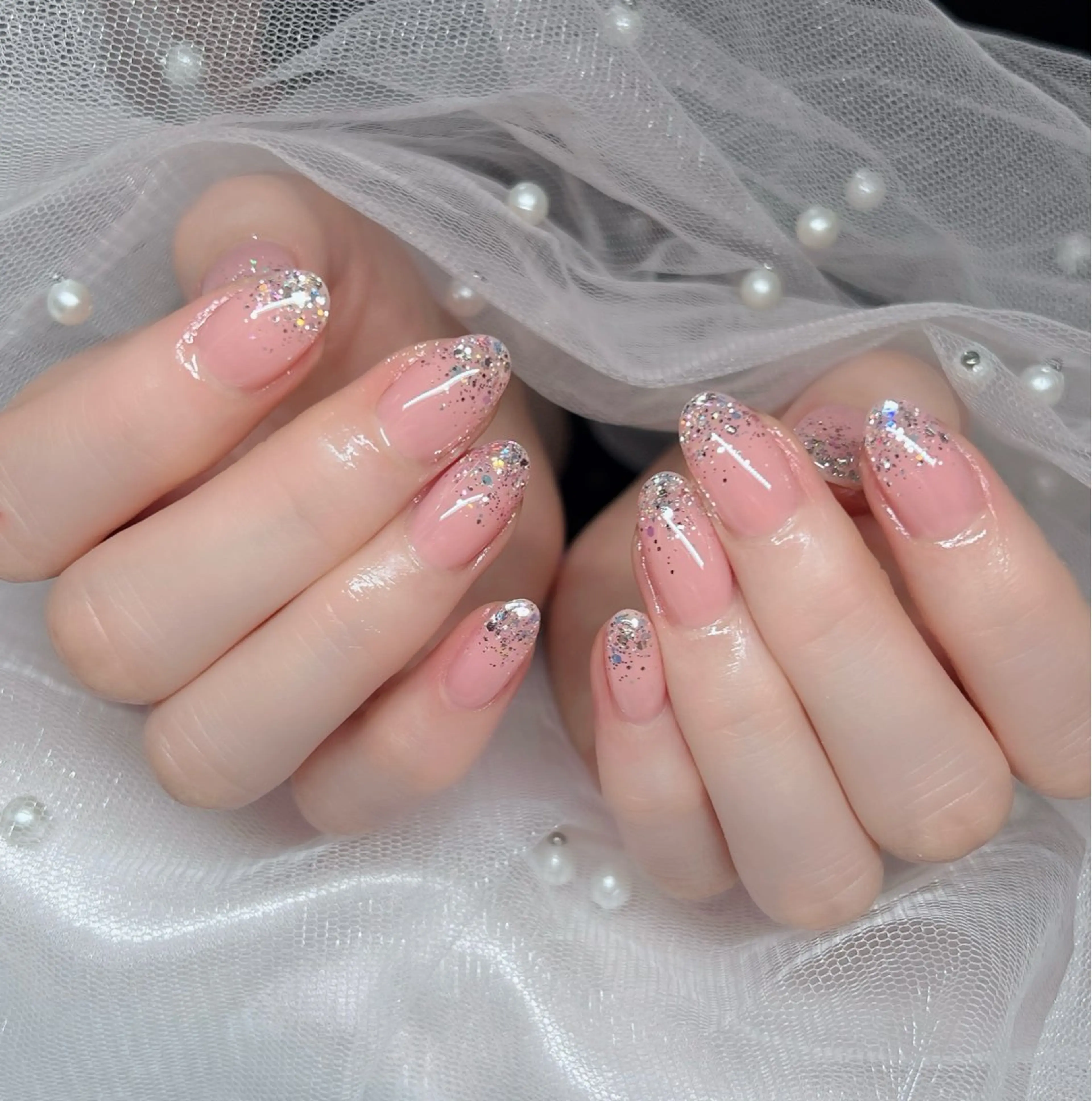 🧚🏻‍♀️ラメグラデーション(ペースなし)の写真
