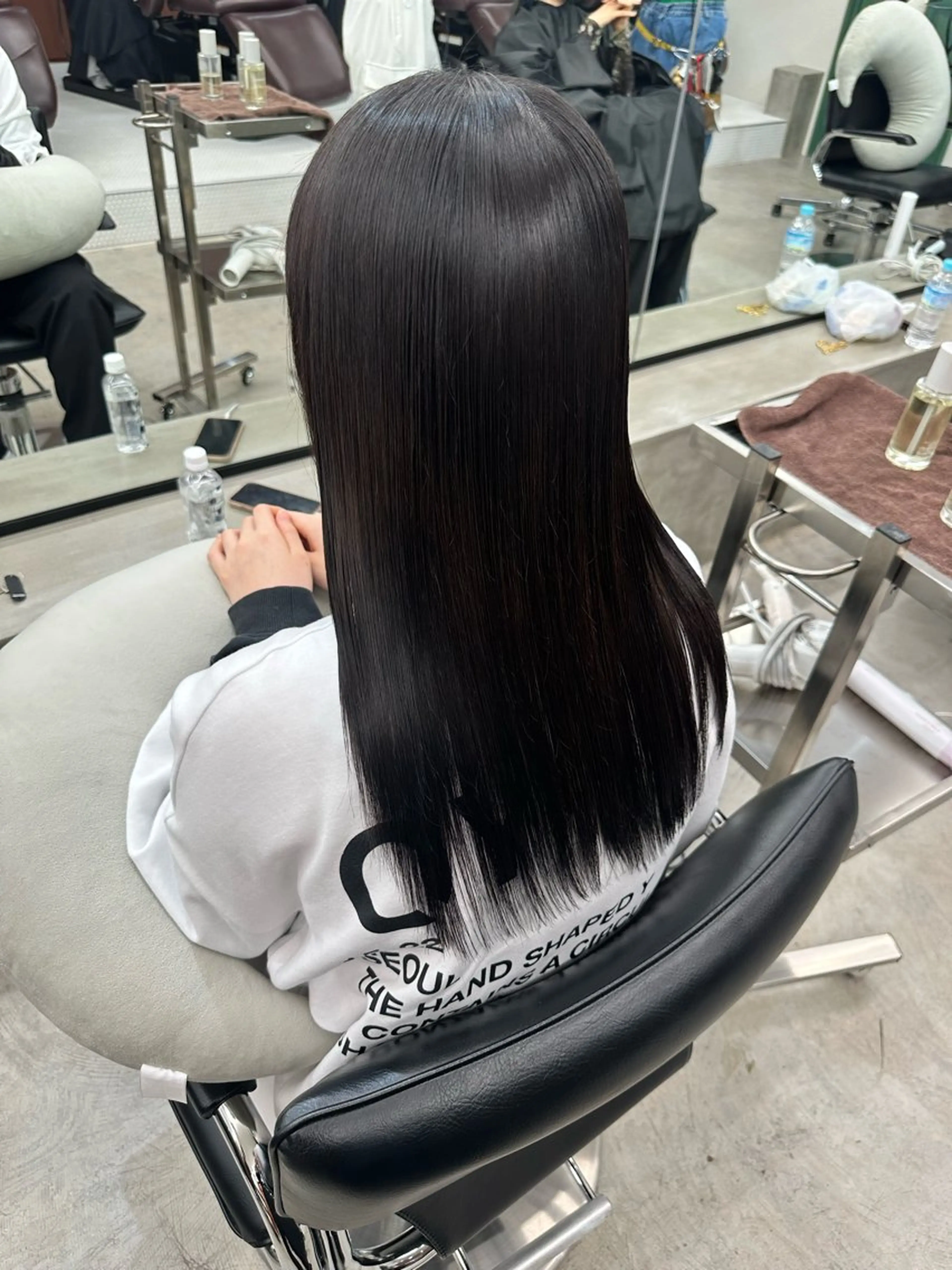 ロング カット 縮毛矯正 トリートメント 髪質改善/レイヤー/ 艶髪🎀ayaneのヘアスタイル