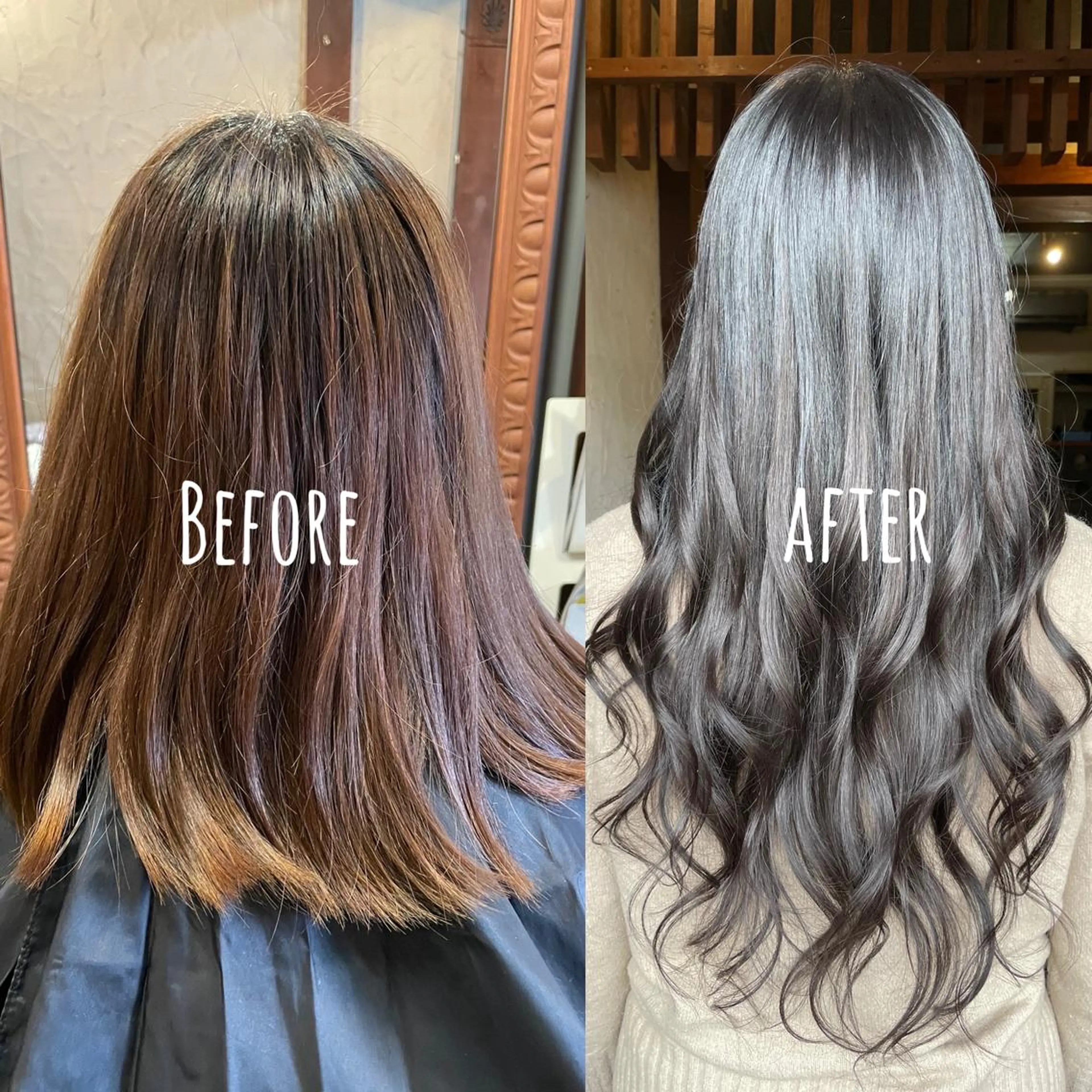 ロング シールエクステ エクステ ロング カット ヘアカラー エクステ ReHyd BEAUTÉ salon&store 心斎橋店所属・❤️MASAKO❤️ 🌸🩷エクステ🩷のヘアスタイル