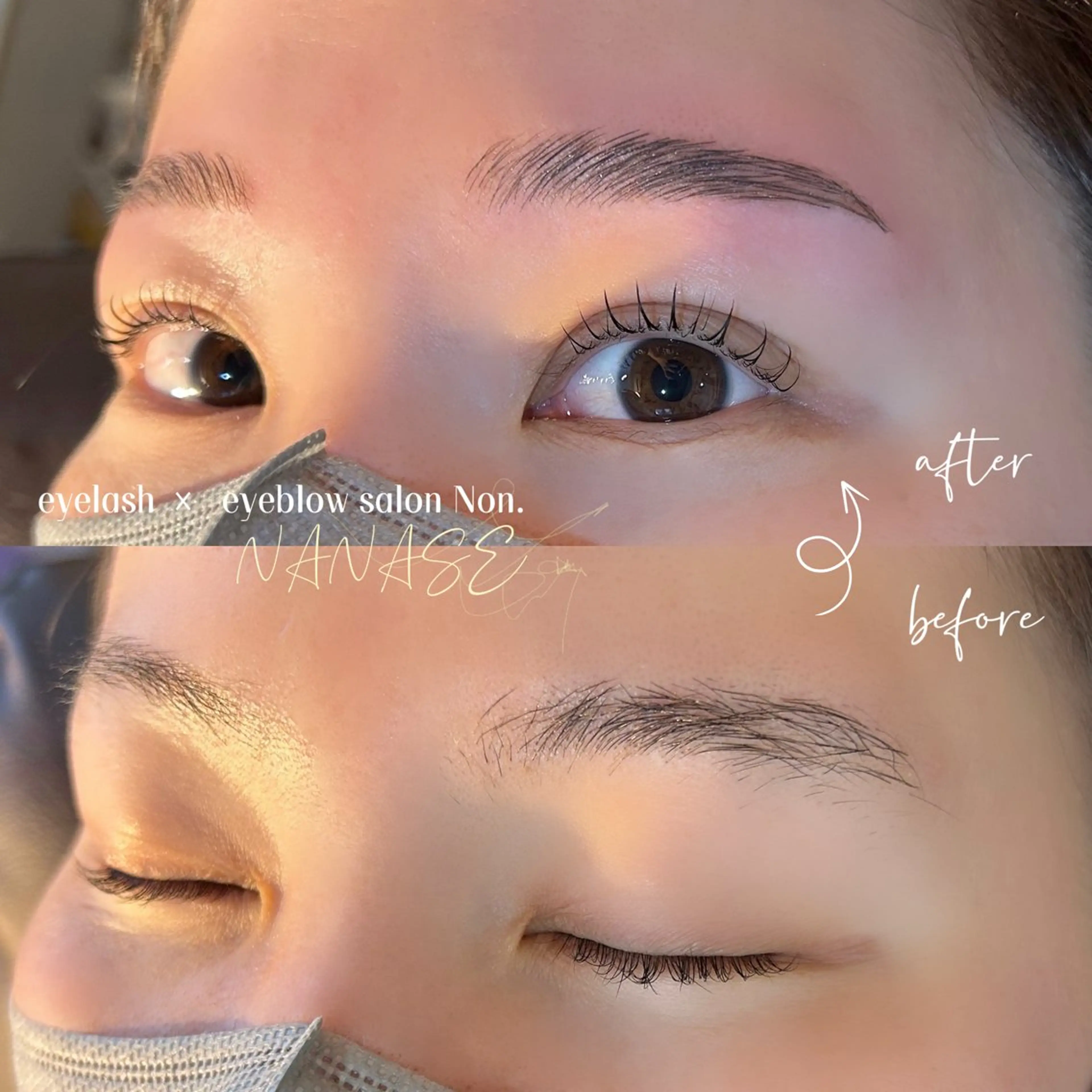 アイブロウ 眉毛ワックス脱毛 eyelash ×  eyeblow salon Non.所属・Non. NANASEのマツエク・マツパデザイン