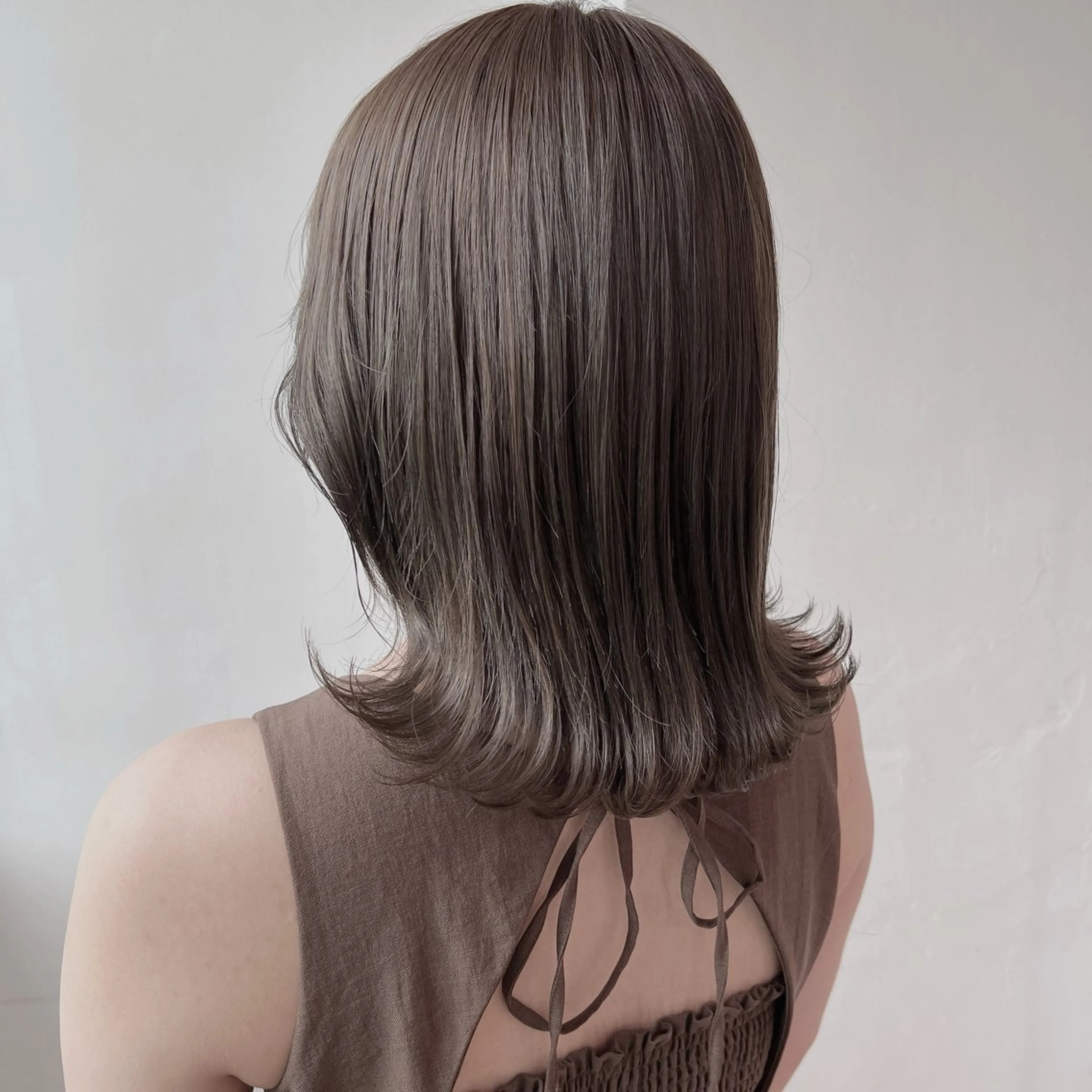 ミディアム カラー ヘアカラー トリートメント 🤍透明感カラー 髪質改善師🤍のヘアスタイル