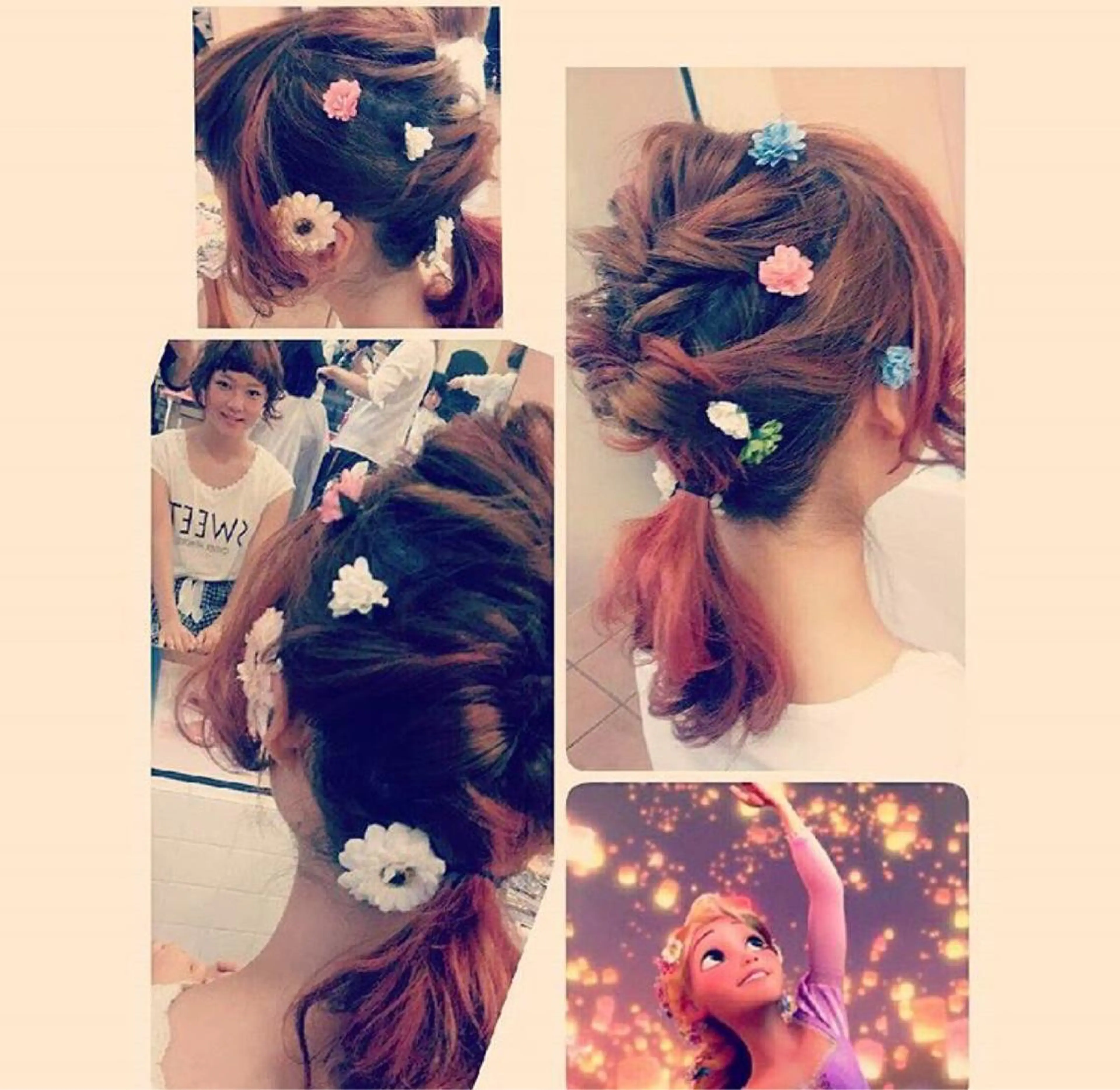 ミディアム カラー ヘアアレンジ _WHITE高槻所属・_WHITE高槻店 yusukeのヘアスタイル