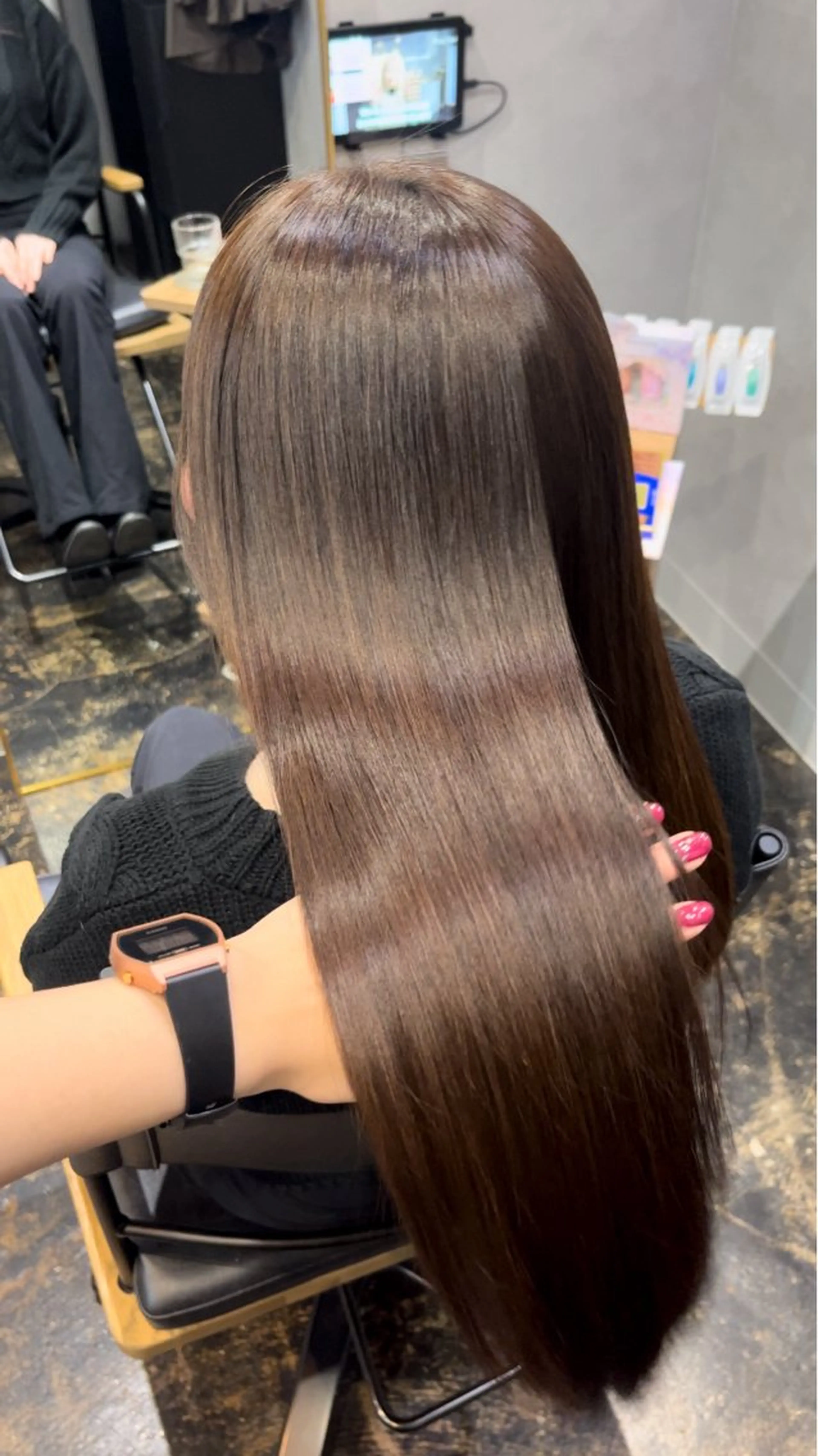 ロング 髪質改善 透明感カラー/パーマ 🌀アオノアユミのヘアスタイル