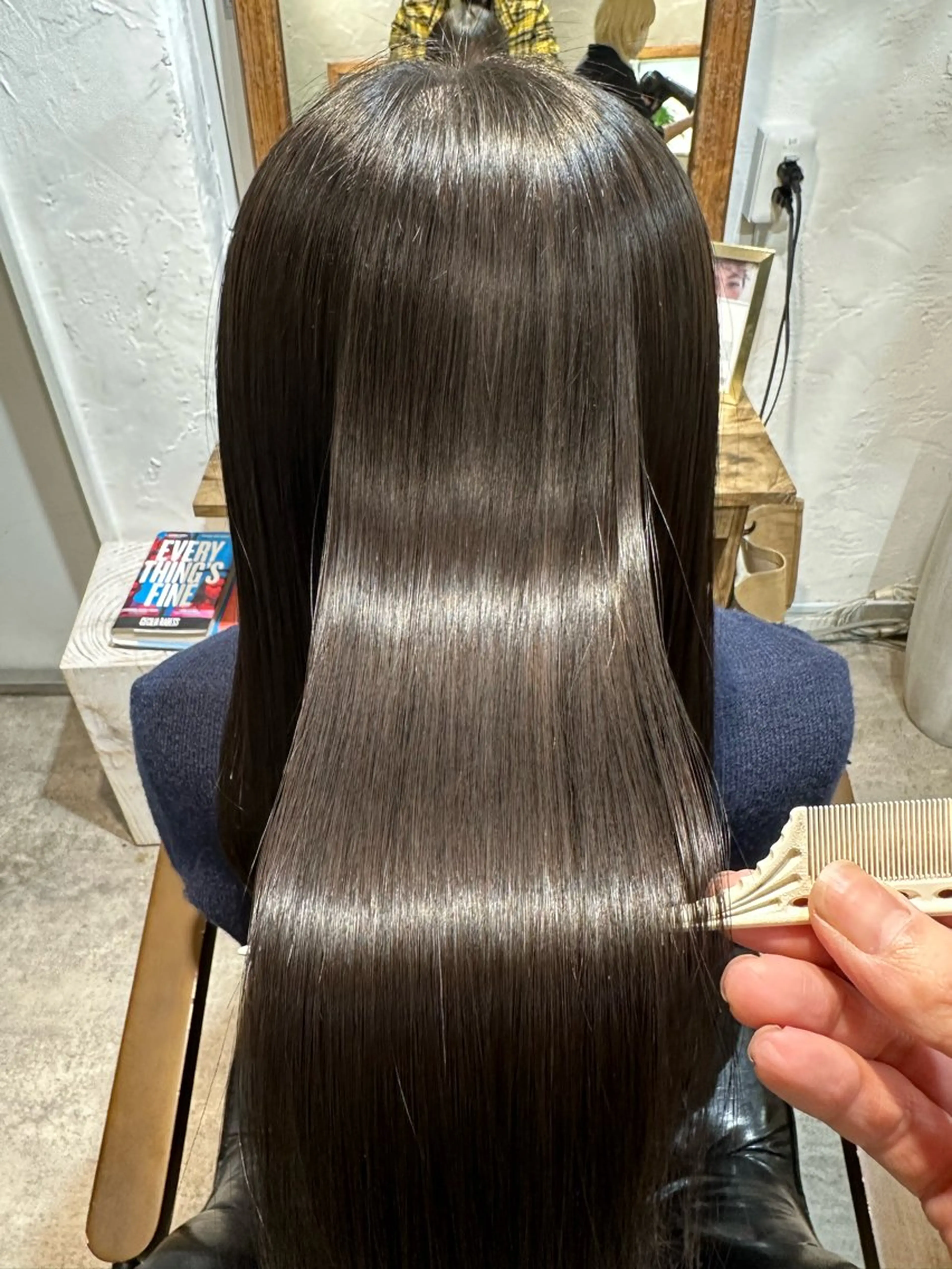 ロング カラー ヘアカラー トリートメント fuu。。。銀座所属・美髪質改善✨ 縮毛矯正✨HIDEのヘアスタイル