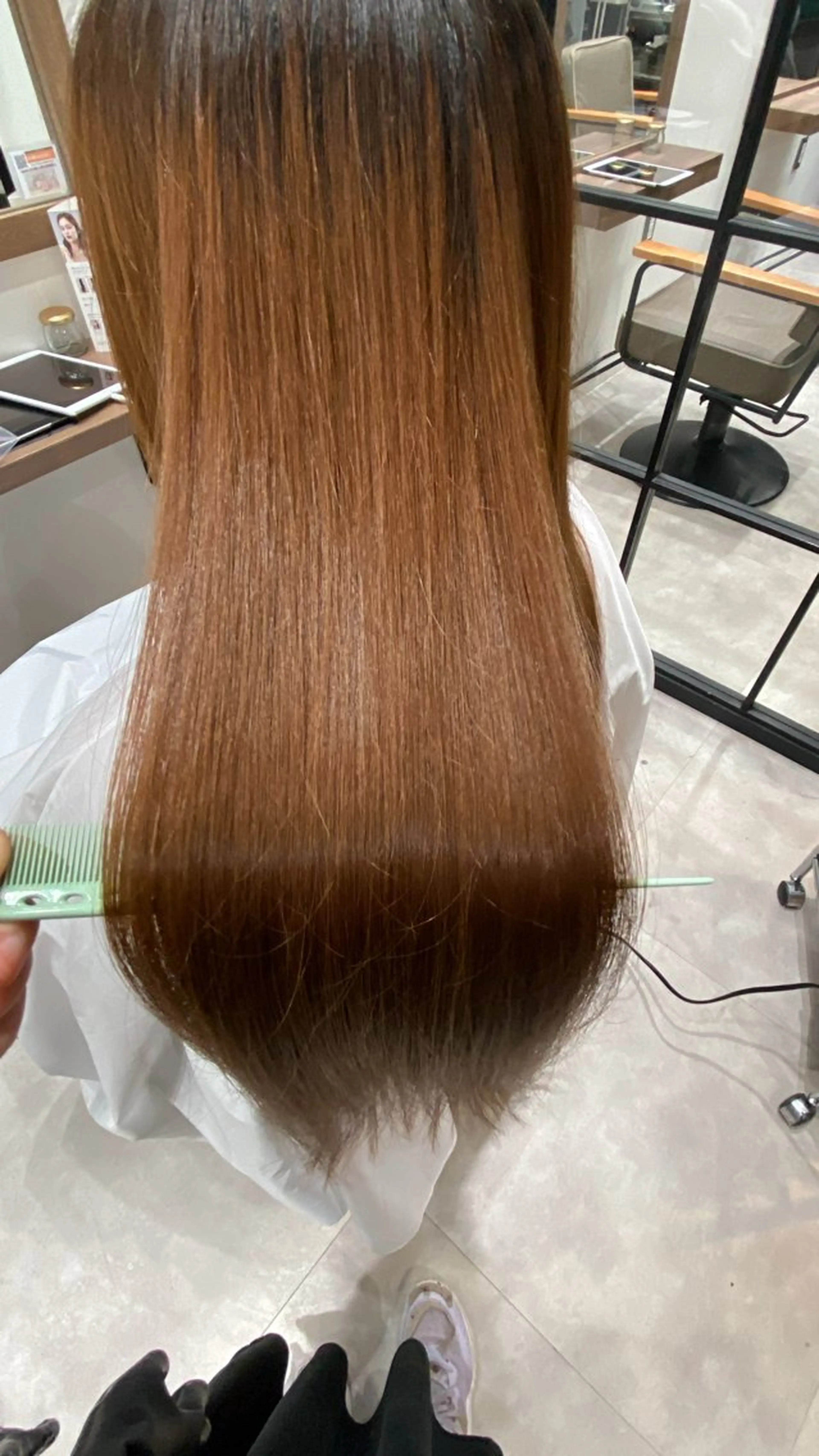 ロング カラー カット 縮毛矯正 トリートメント 🎨まちだ💠 髪質改善N°ricoのヘアスタイル