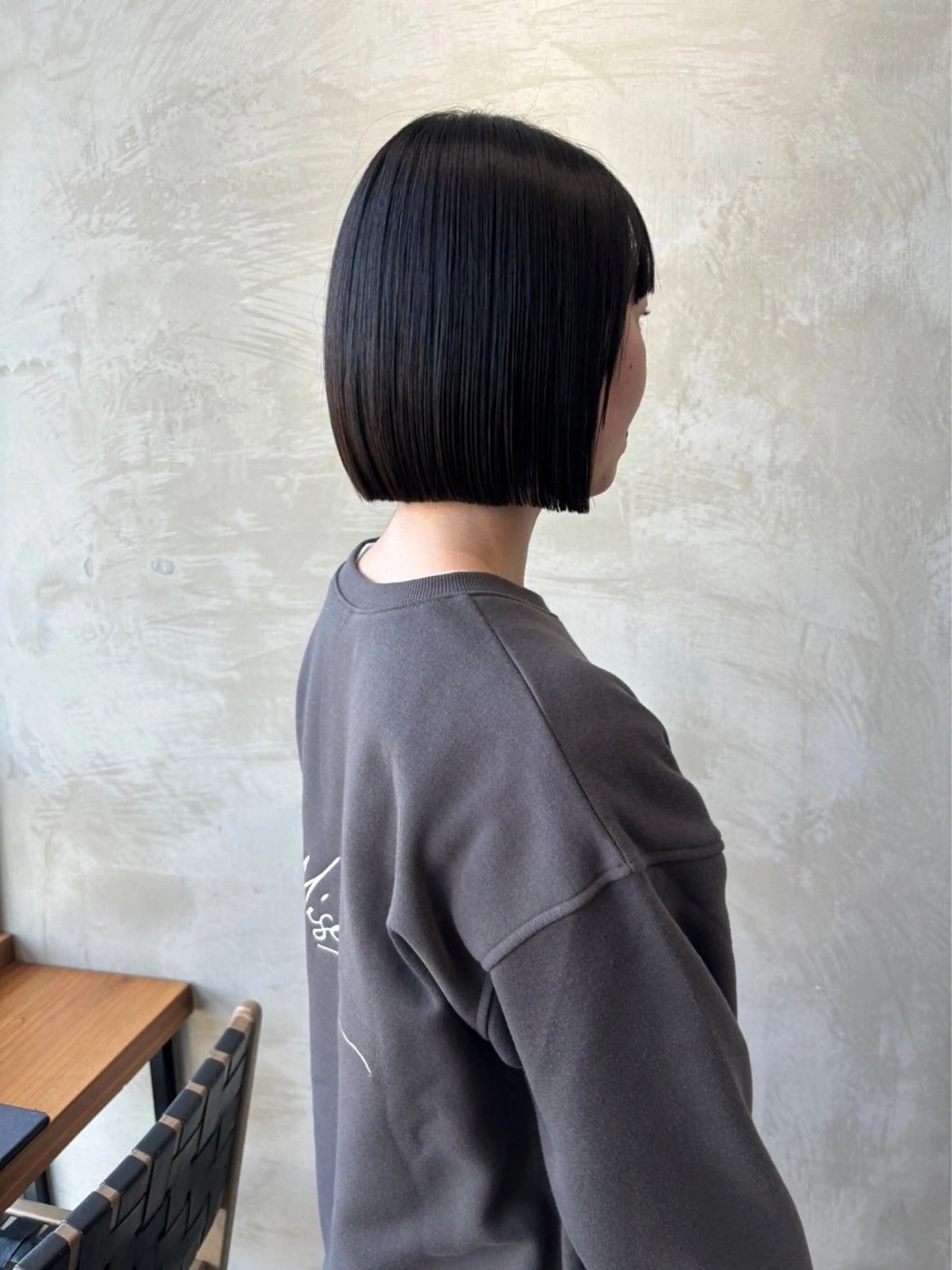 ショート カラー 切りっぱなしボブ ボブ 垢抜けボブカット /楓のヘアスタイル