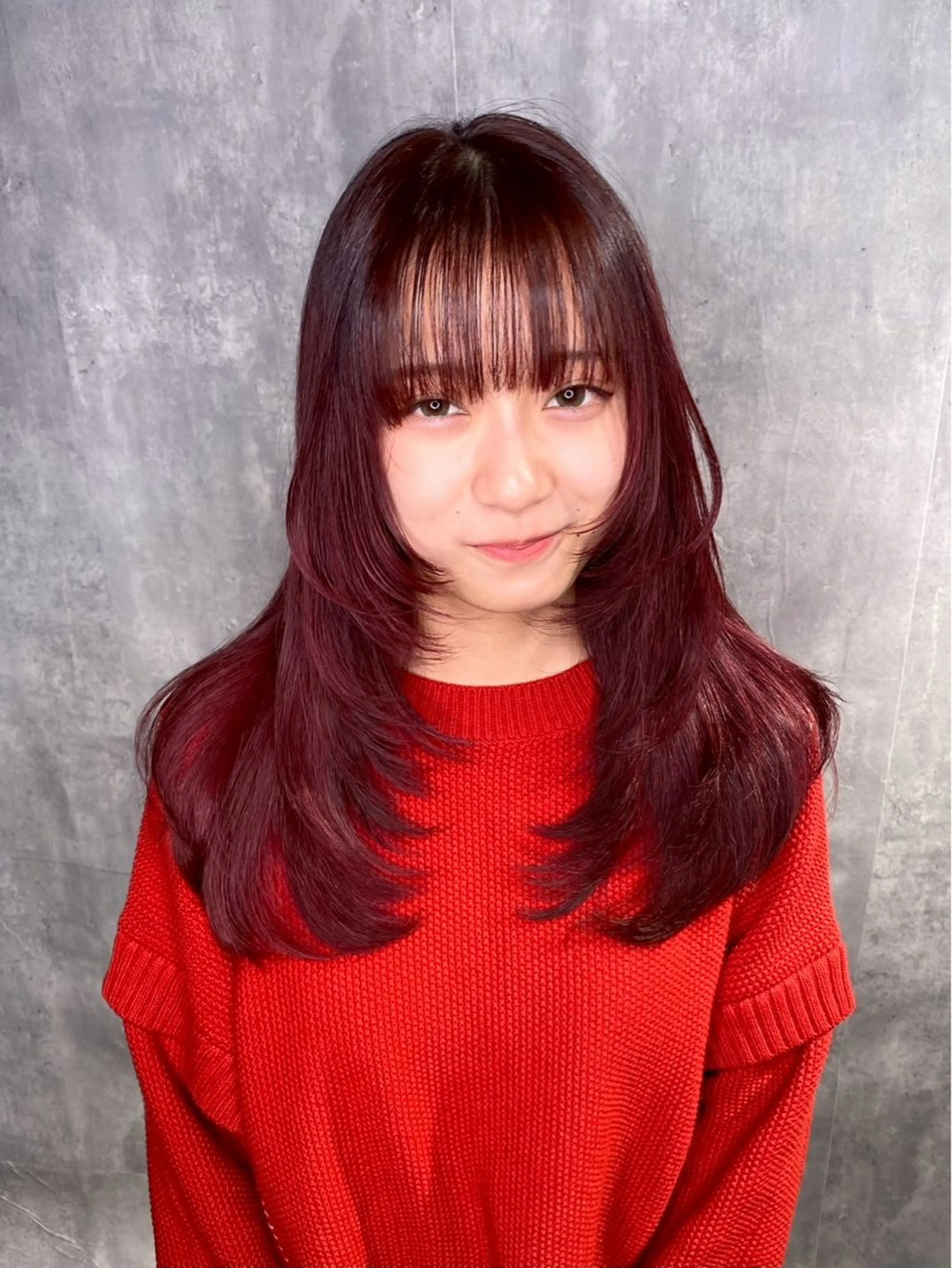 ロング カラー ブリーチなしカラー/ 艶カラー/宮本恵佑のヘアスタイル