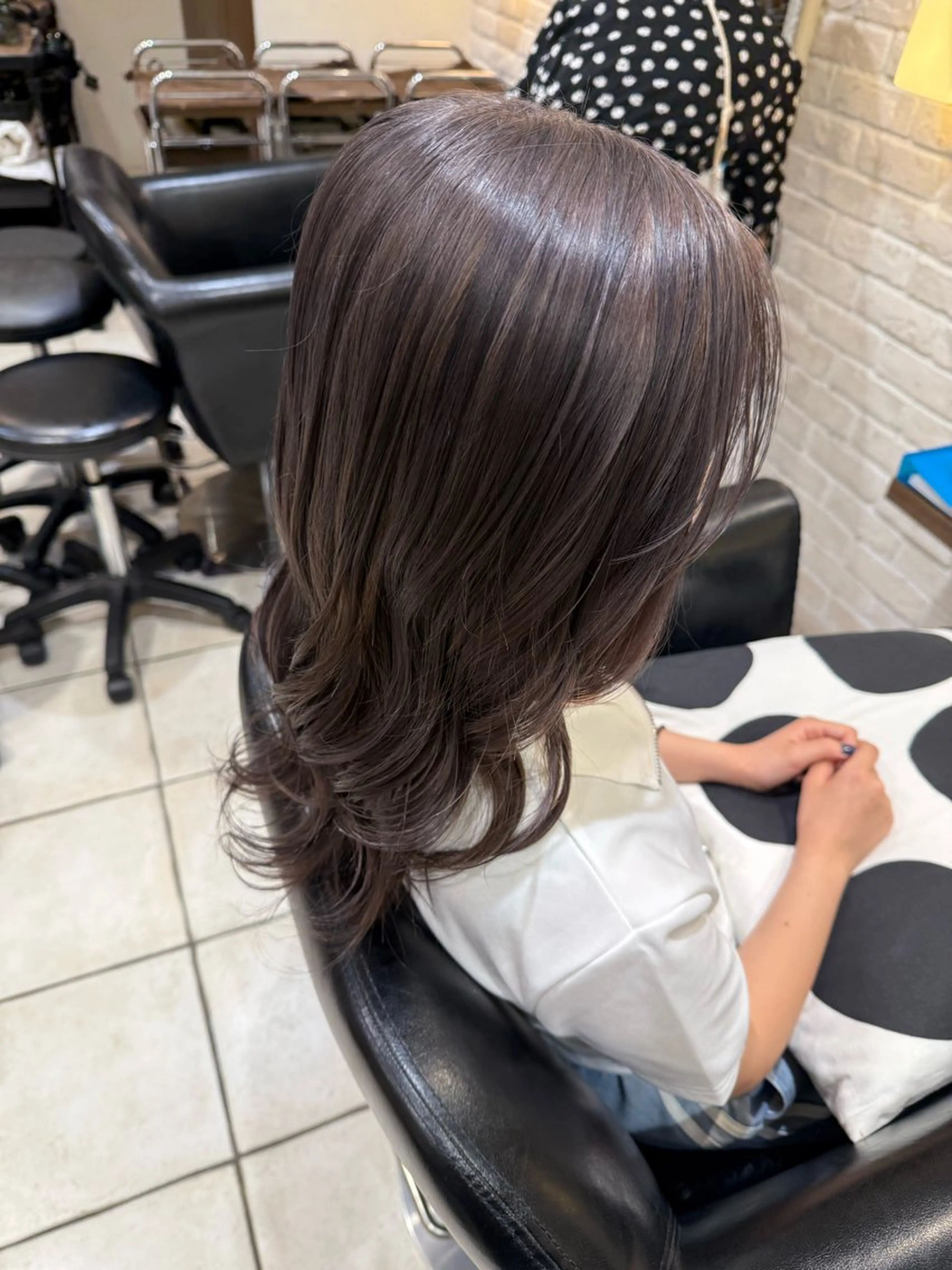 カラー ヘアカラー 🩵RIKO🩵 透明感カラー🫧のヘアスタイル