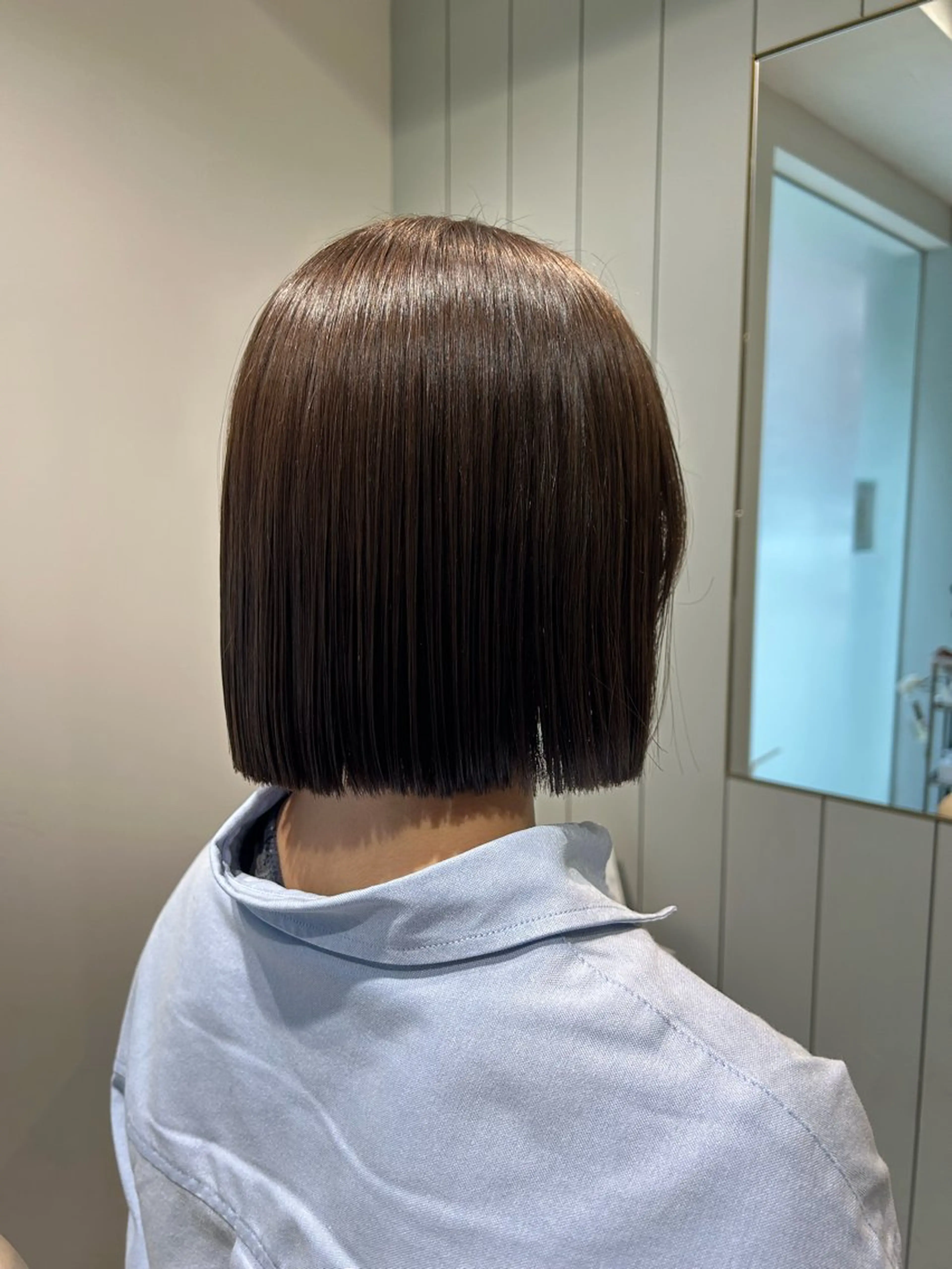 ミディアム 髪質改善 縮毛矯正 ナカオ ルリカ🫶のヘアスタイル