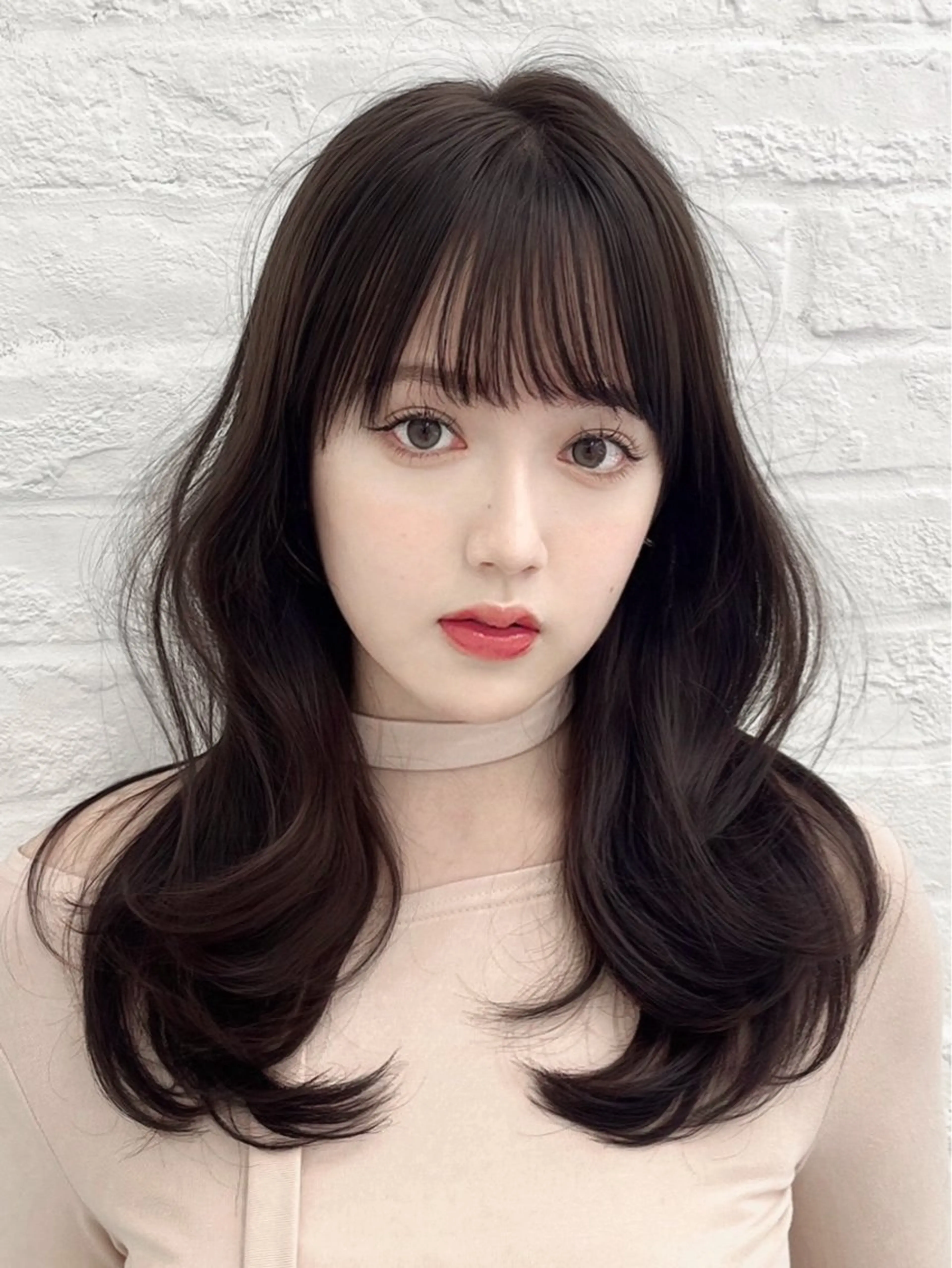 セミロング カラー パーマ ヘアアレンジ 韓国ヘア×顔まわり 🇰🇷和知拓郎のヘアスタイル
