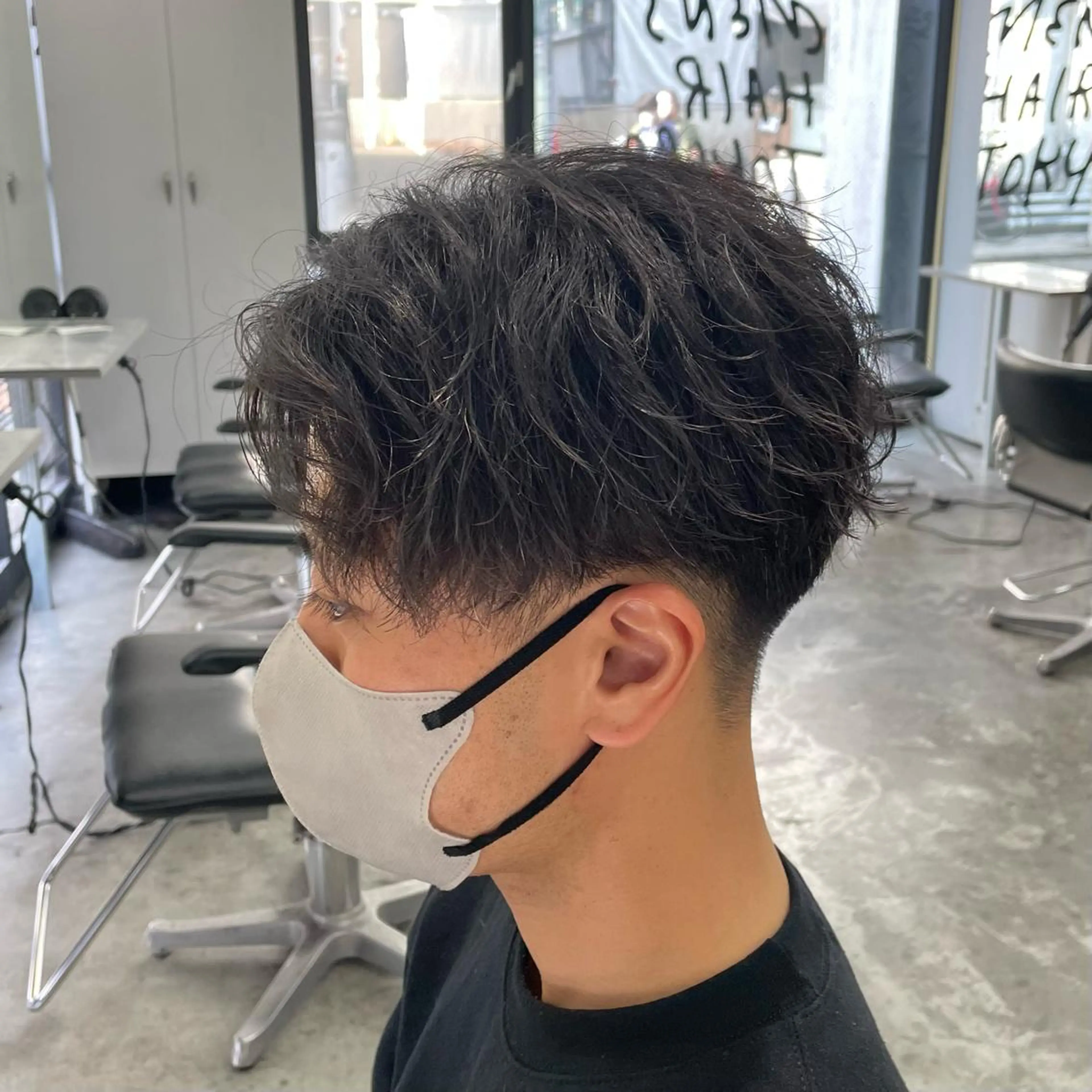 ショート パーマ メンズ カット パーマ メンズ特化美容師/ 藤戸 椋のヘアスタイル