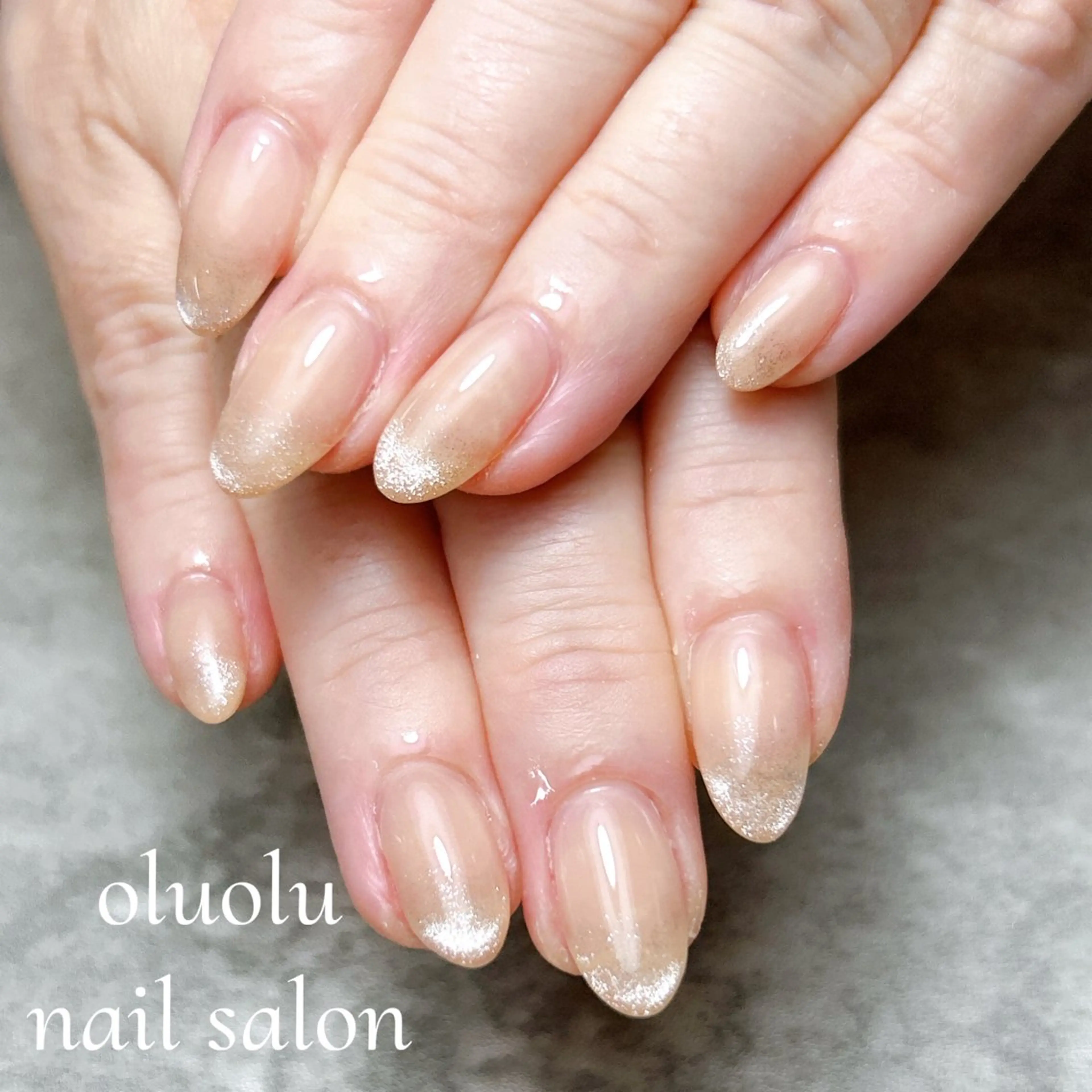 ネイル 韓国ネイル マグネットネイル ワンホンネイル oluolu nailsalonのネイルデザイン