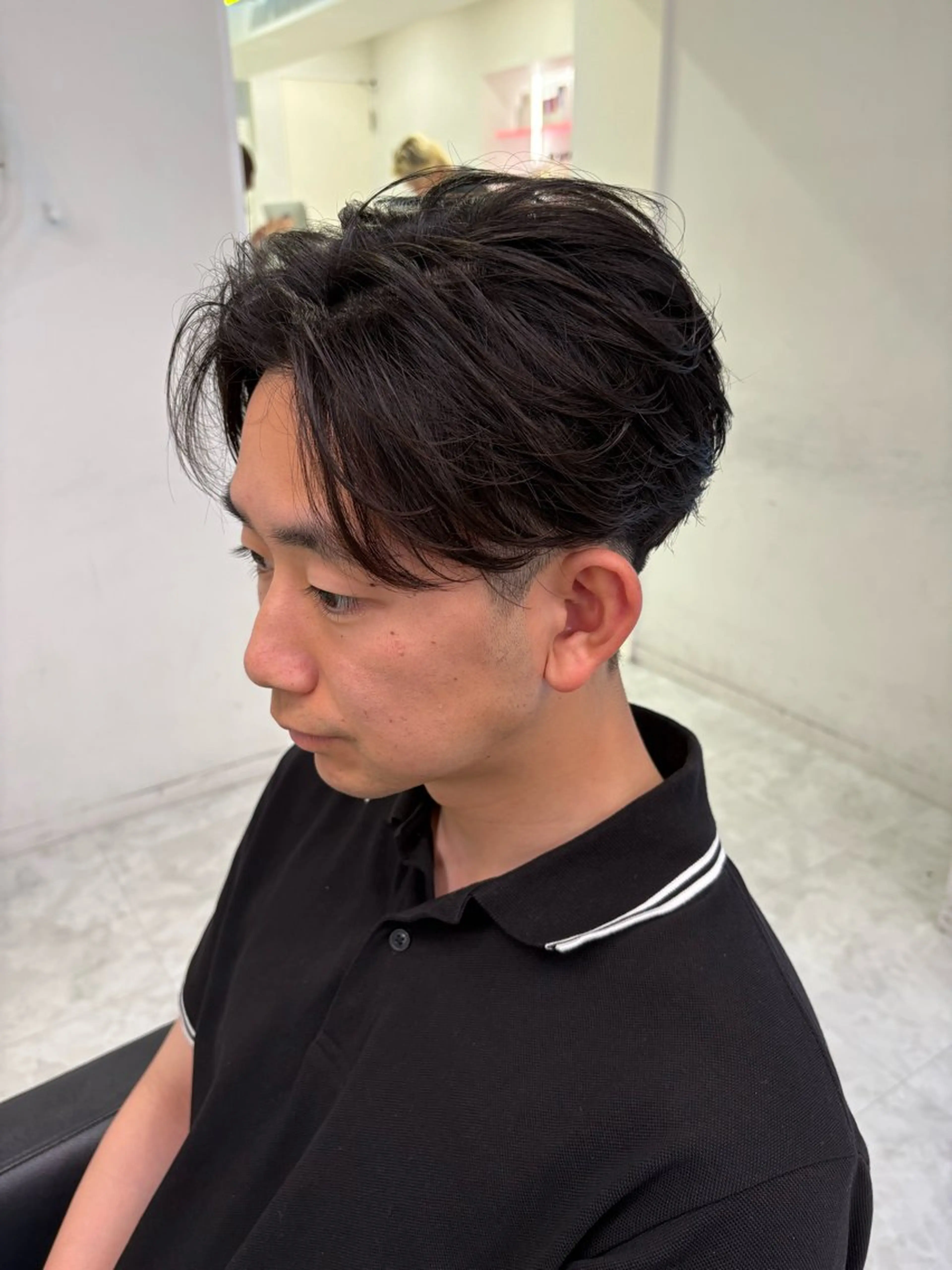 ショート パーマ ハイトーン🌈メンズ カット♡Machanのヘアスタイル