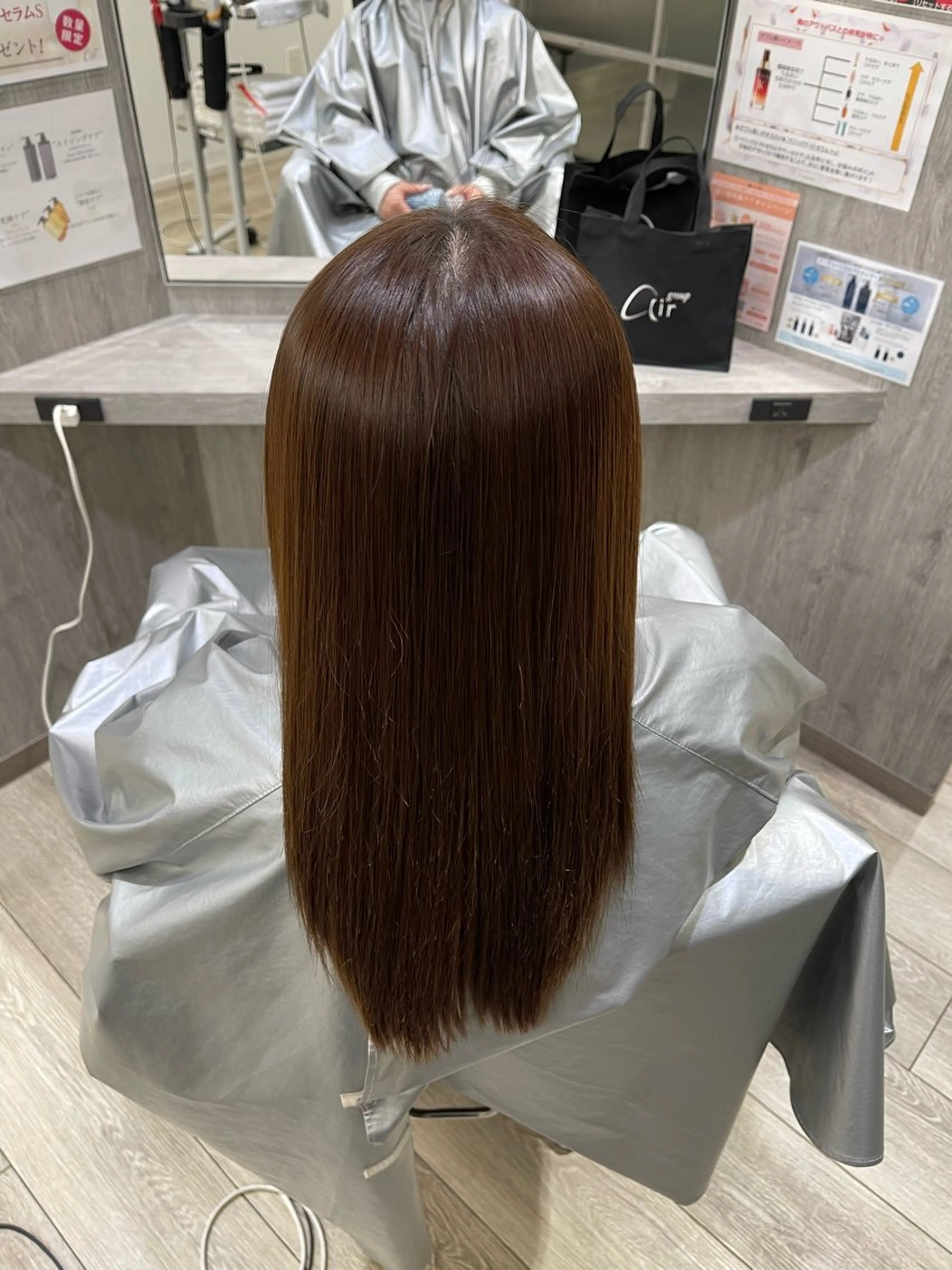 セミロング パーマ 縮毛矯正 縮毛矯正 髙谷 颯馬のヘアスタイル