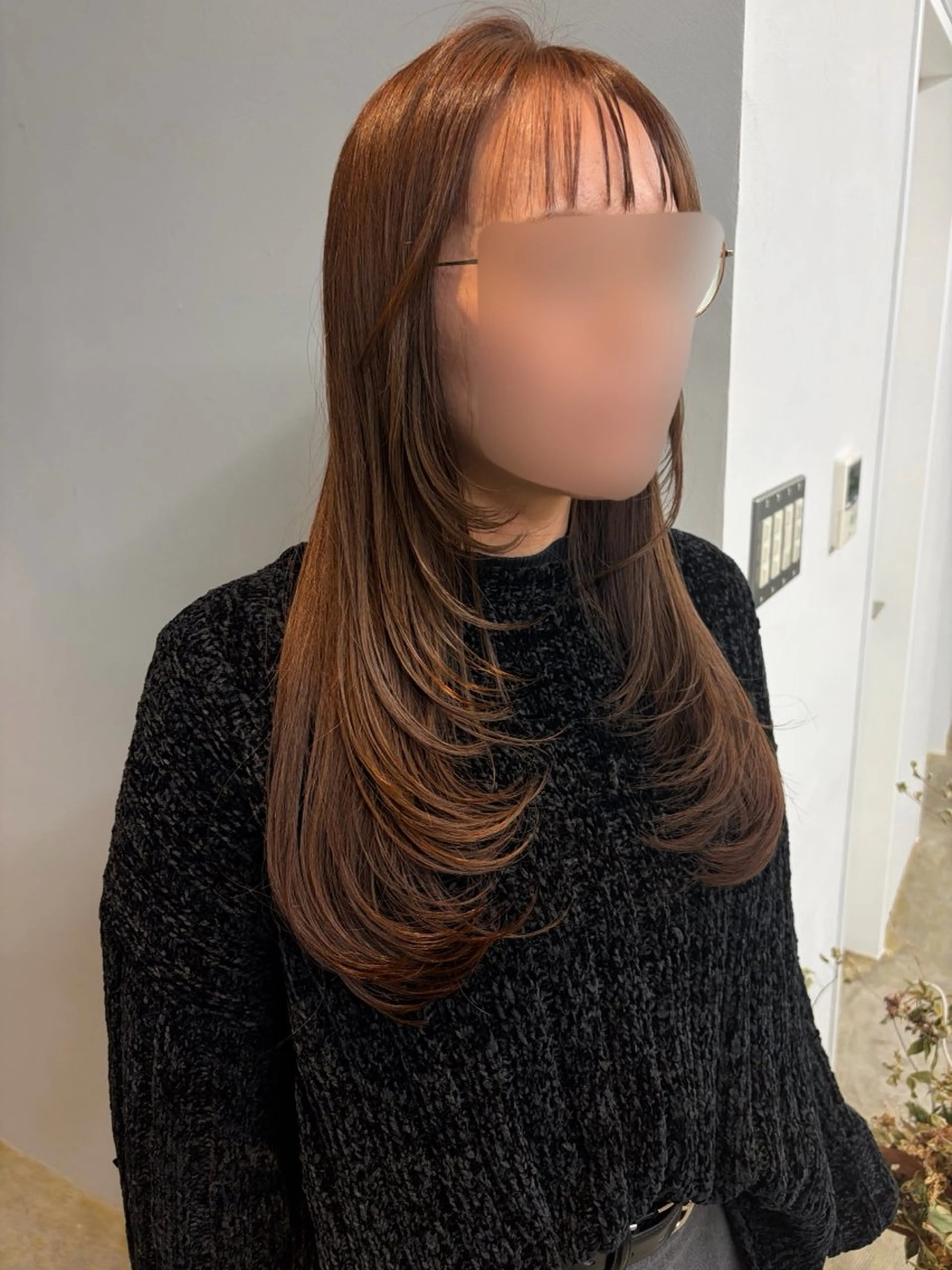 ロング カラー ベージュカラー ブリーチ ブリーチなしカラー レイヤーカット カット ヘアカラー トリートメント MOCO hair flor所属・MOCO hair  flor /kohのヘアスタイル