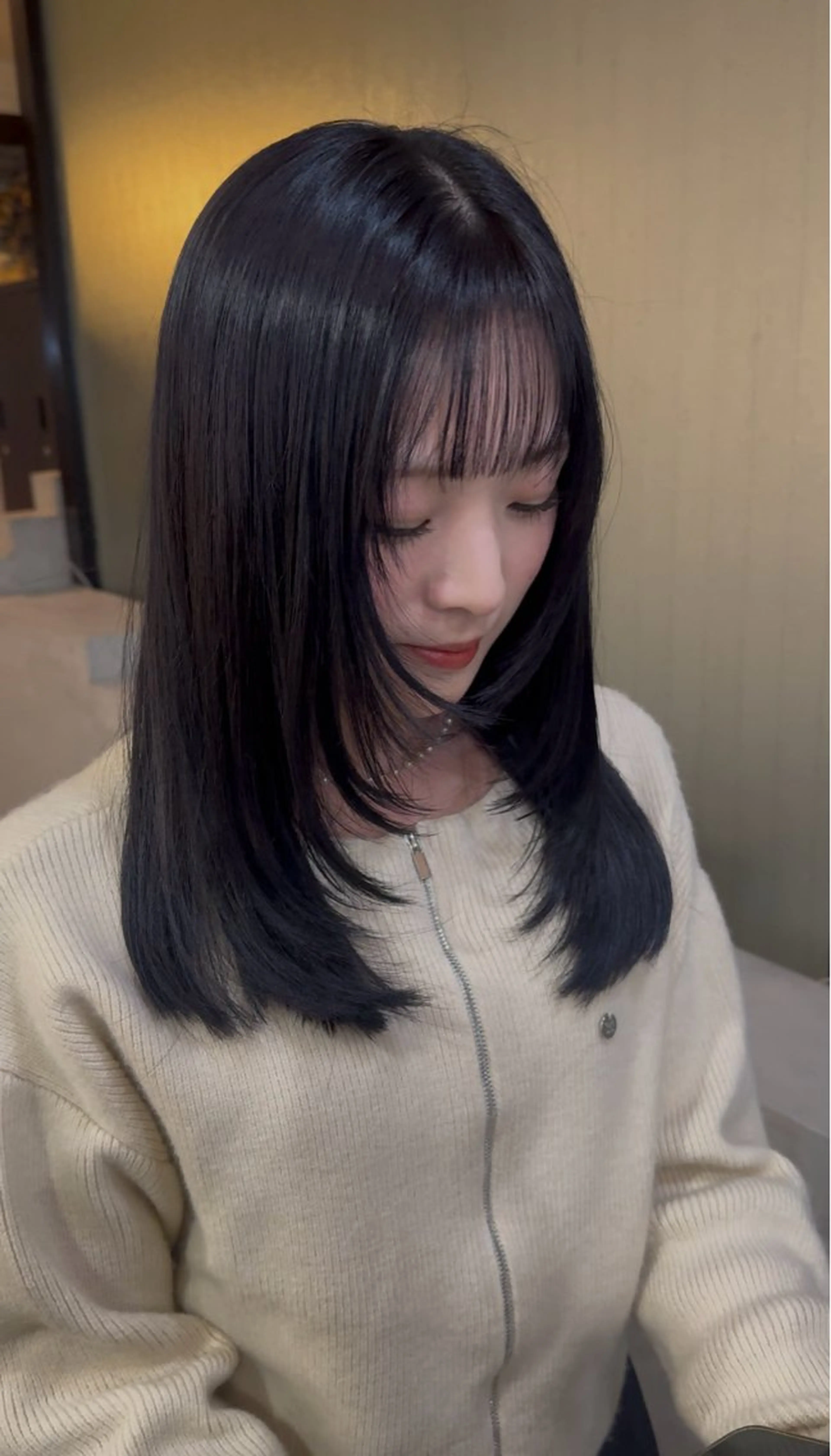 ミディアム ヘアカラー トリートメント 渡澤 ななみのヘアスタイル