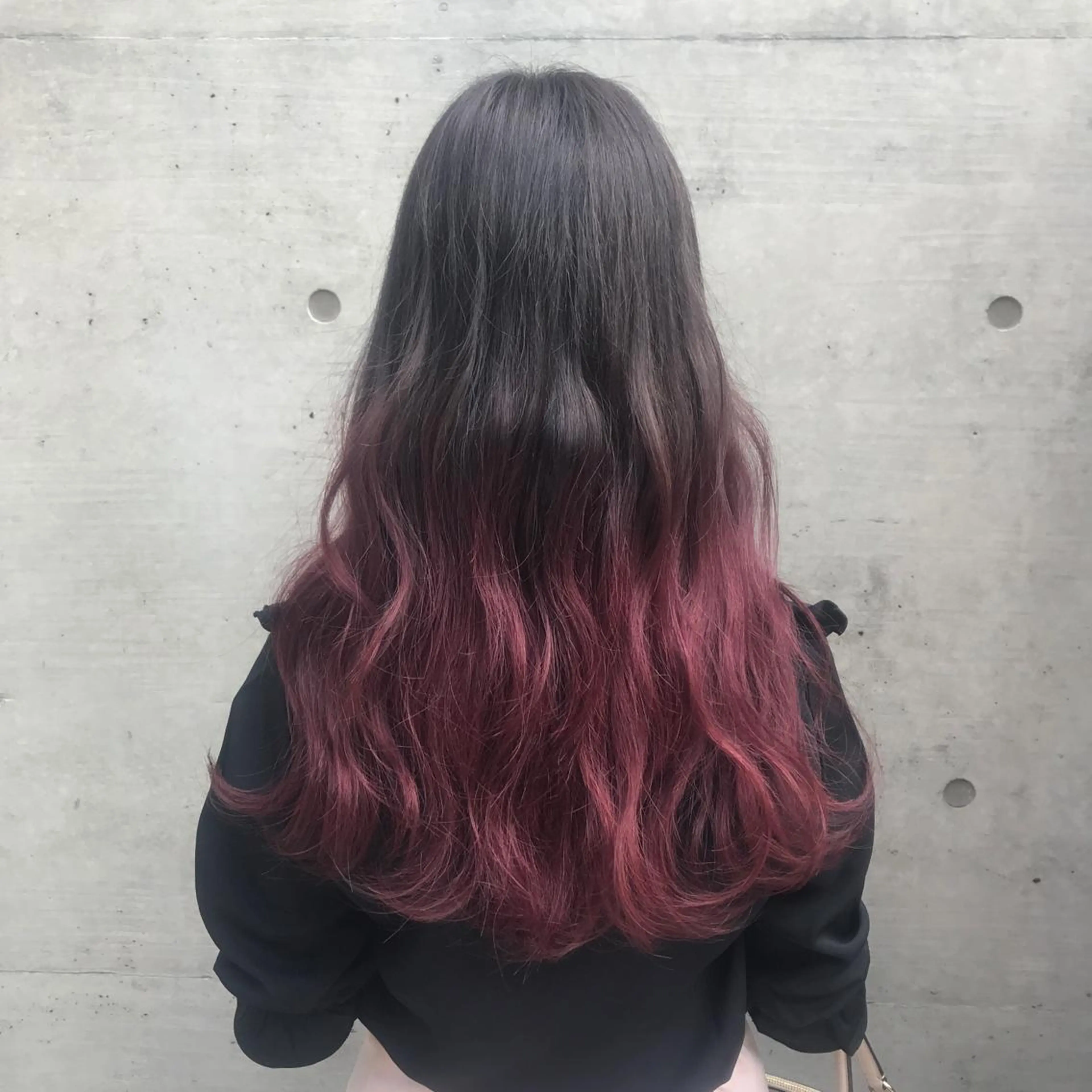 ロング カラー ボルドーカラー グラデーションカラー ピンクカラー パープルカラー ハロウィン ていねい技術No.1 🌈諏訪 健太のヘアスタイル