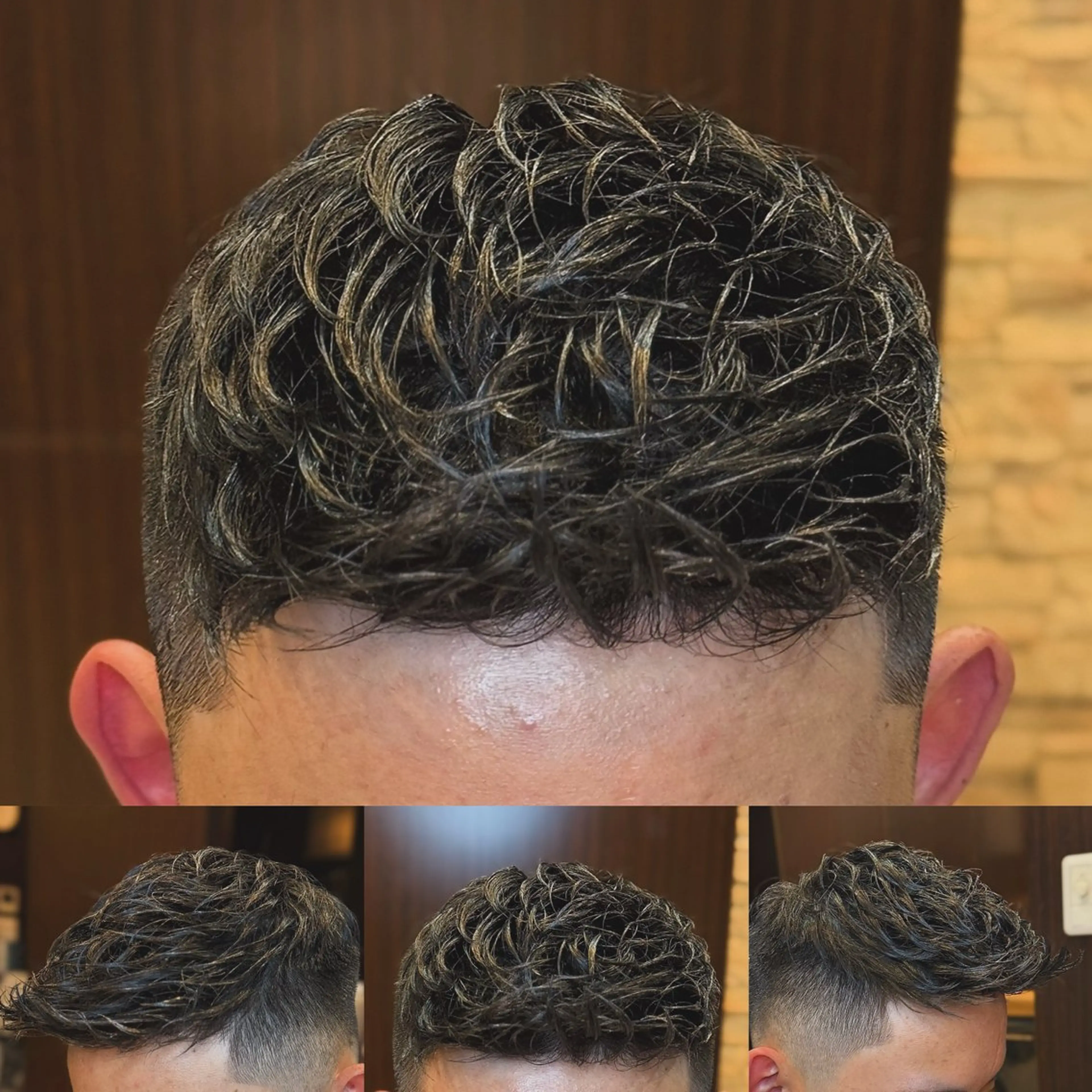 ショート カット パーマ 北川 竜也のヘアスタイル