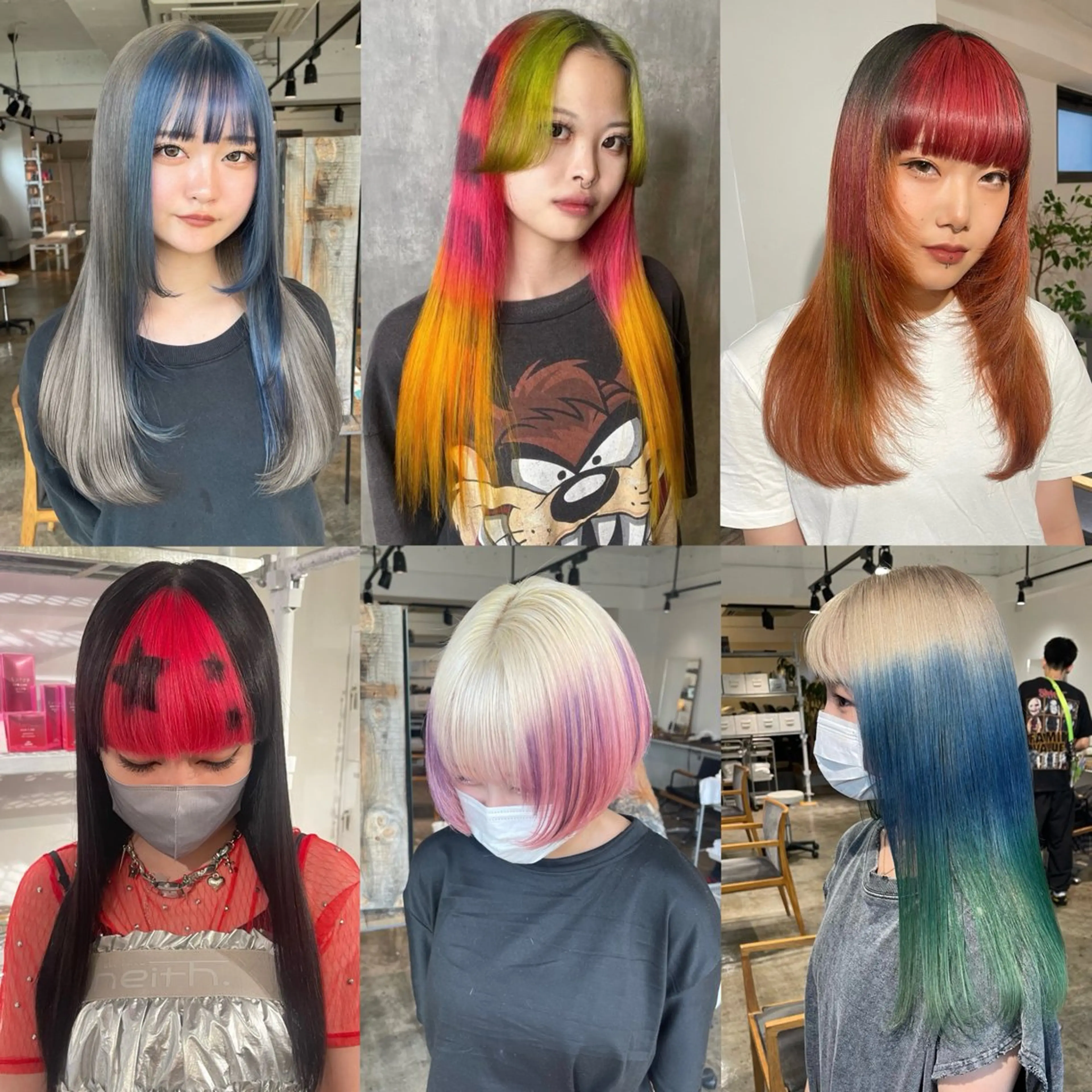 ロング カラー ブリーチ デザインカラー ハイトーンカラー ムラ修正/ ハイトーン💖Riaのヘアスタイル