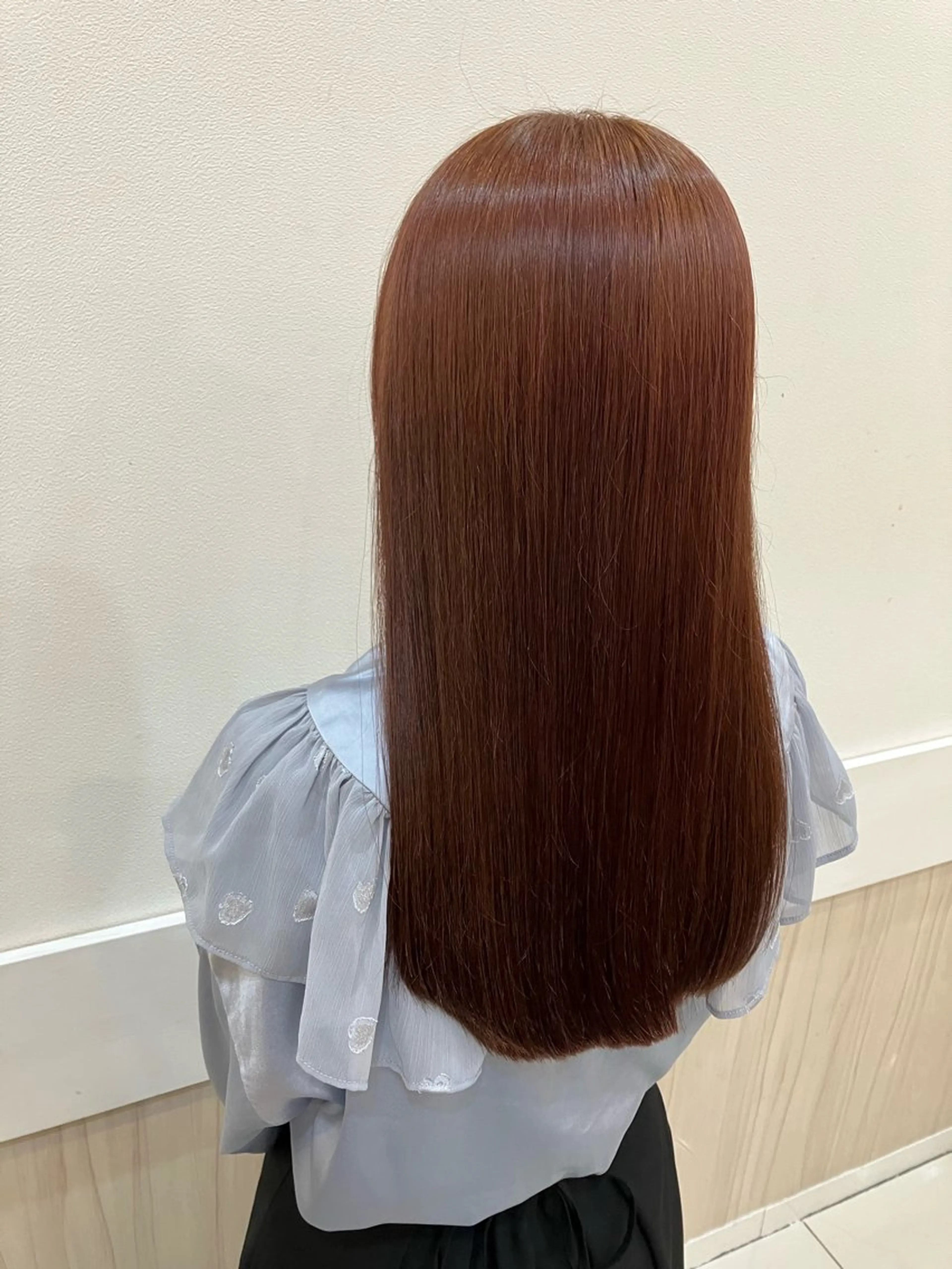 セミロング ヘアカラー トリートメント yukari 艶髪ヘアのヘアスタイル