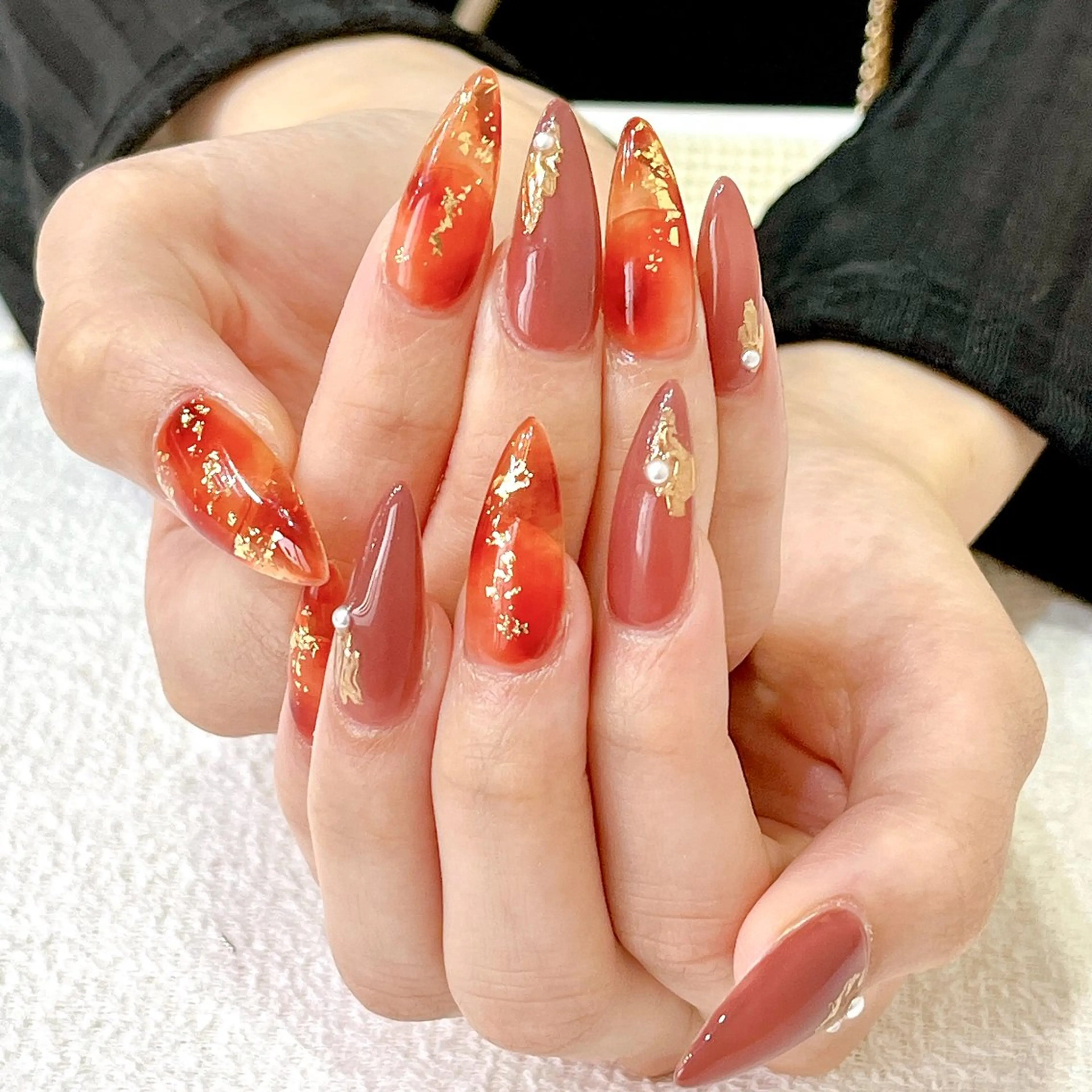 10本長さ出し アートネイル(オフ込み) ※チップによる長さ出しです ※時間内でできるアートとなりますの写真