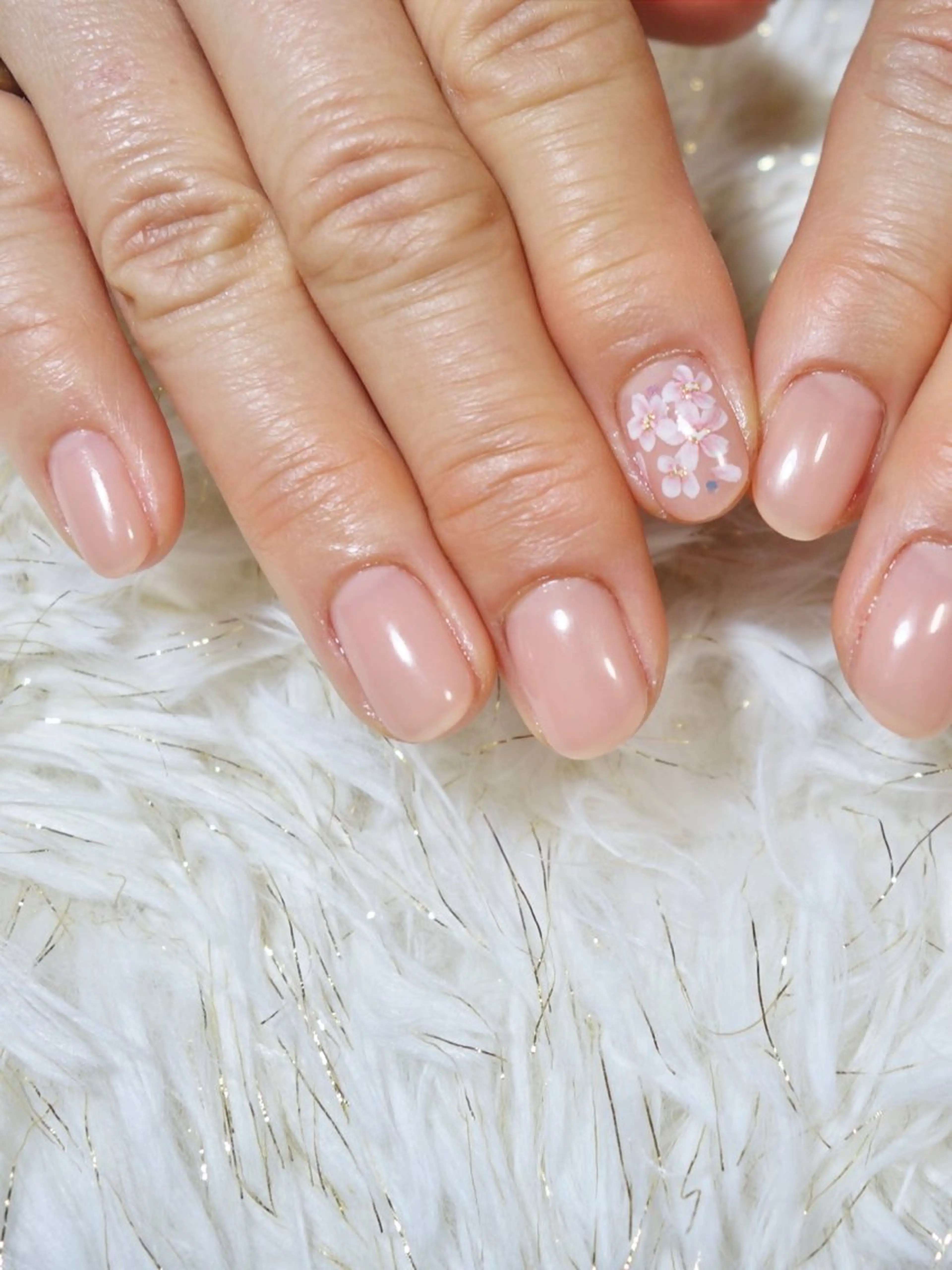 ネイル 桜ネイル マグネットネイル ワンカラーネイル nailsalon VENUSのネイルデザイン