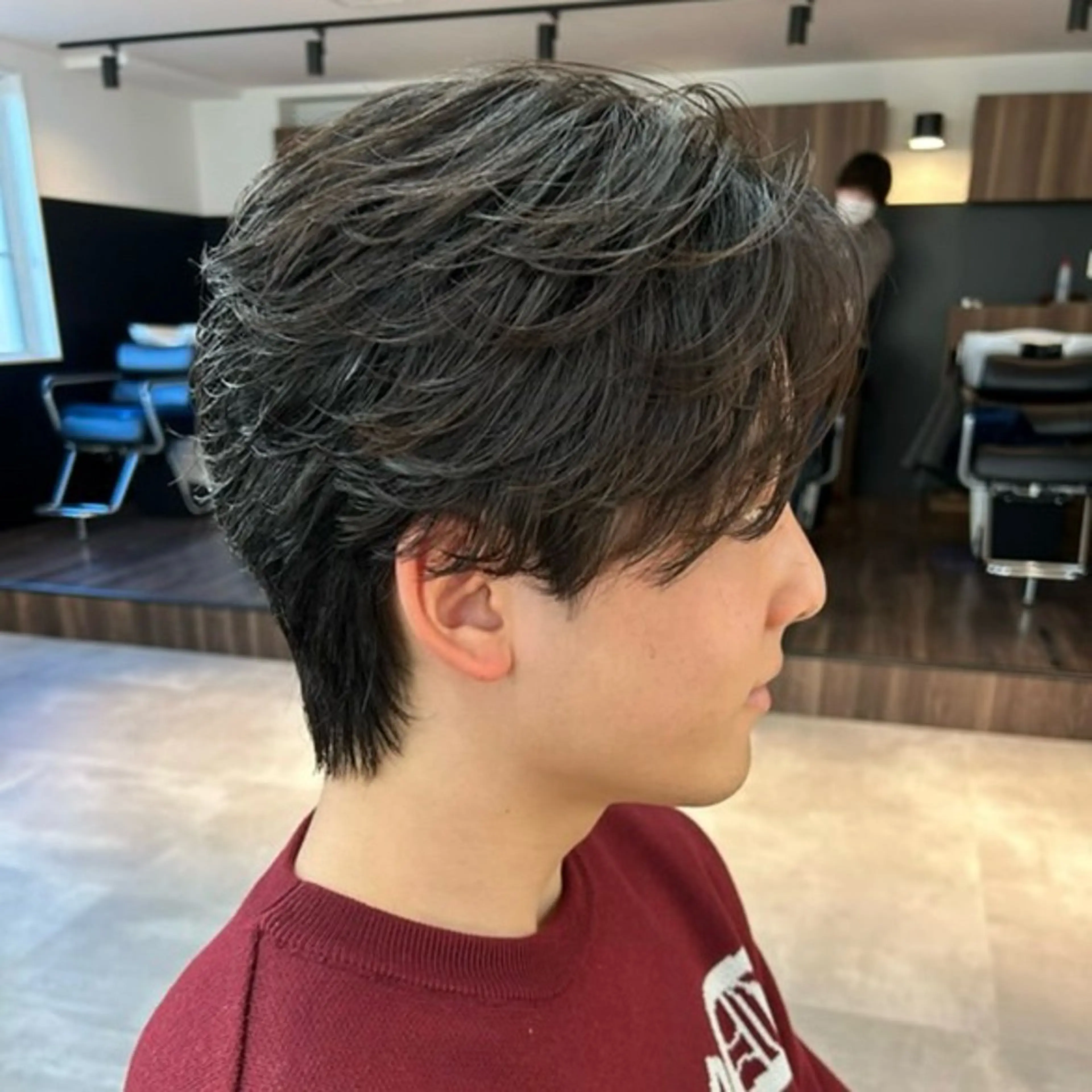 パーマ メンズ フェザーパーマ メンズパーマ カット パーマ トリートメント 関/ニュアンスパーマ メンズカット/千葉駅のヘアスタイル