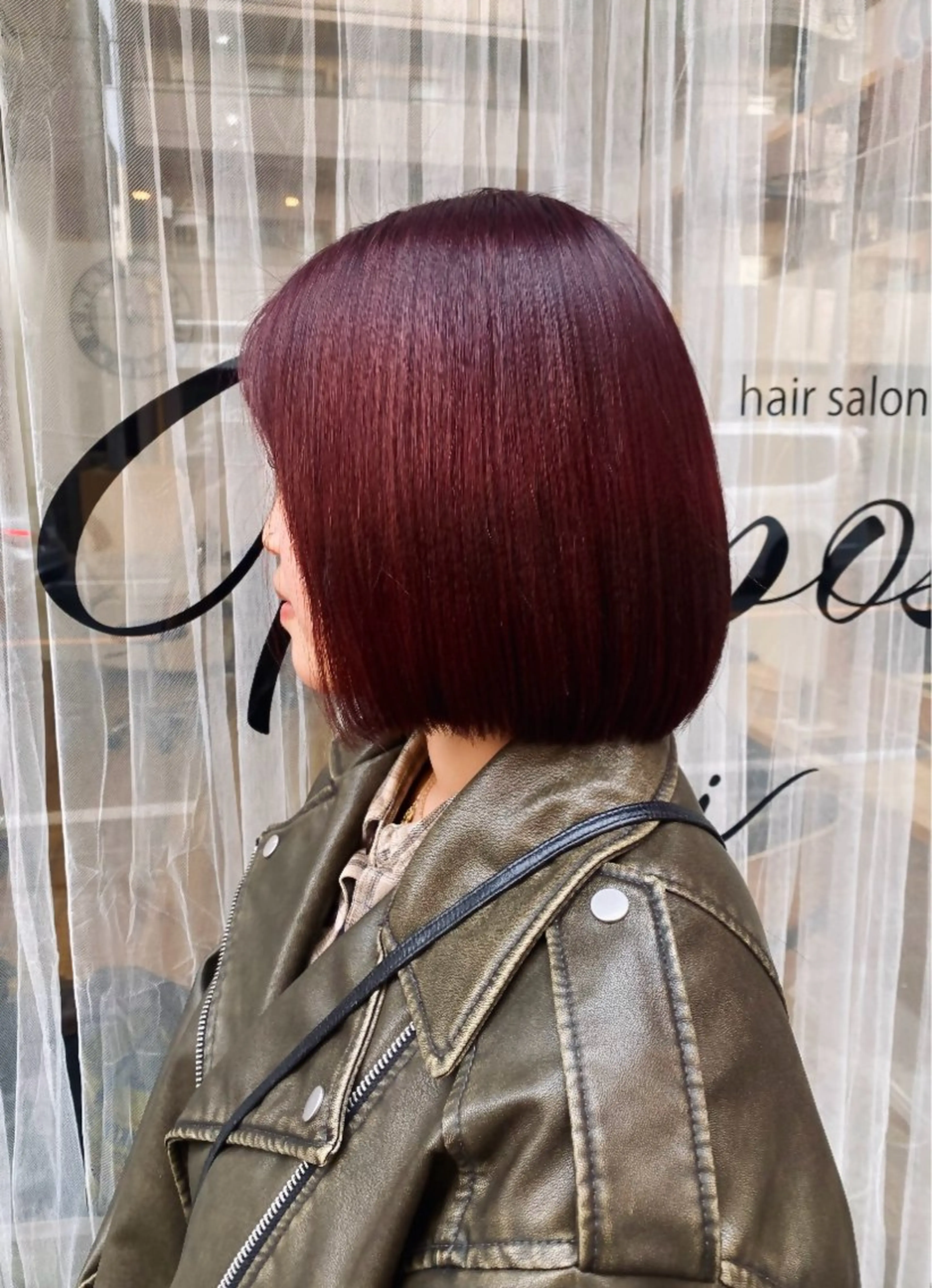 ショート カラー レッドカラー Repos by moi所属・RINA/特殊ヘア/ 高発色ワンカラーのヘアスタイル