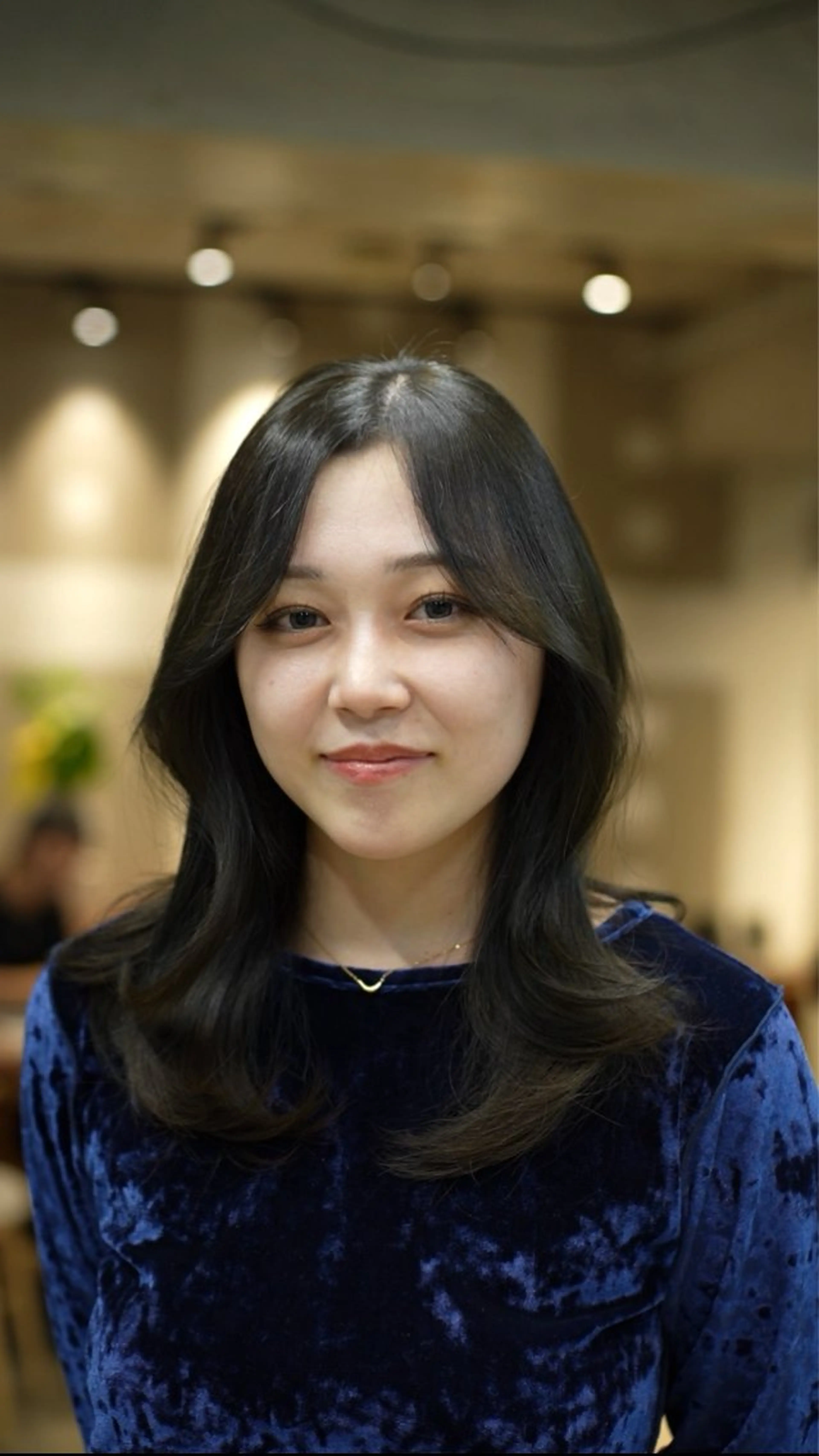 セミロング カラー 透明感カラー グレージュ カット ヘアカラー トリートメント 🇰🇷カ ット透明感カラー💐のヘアスタイル