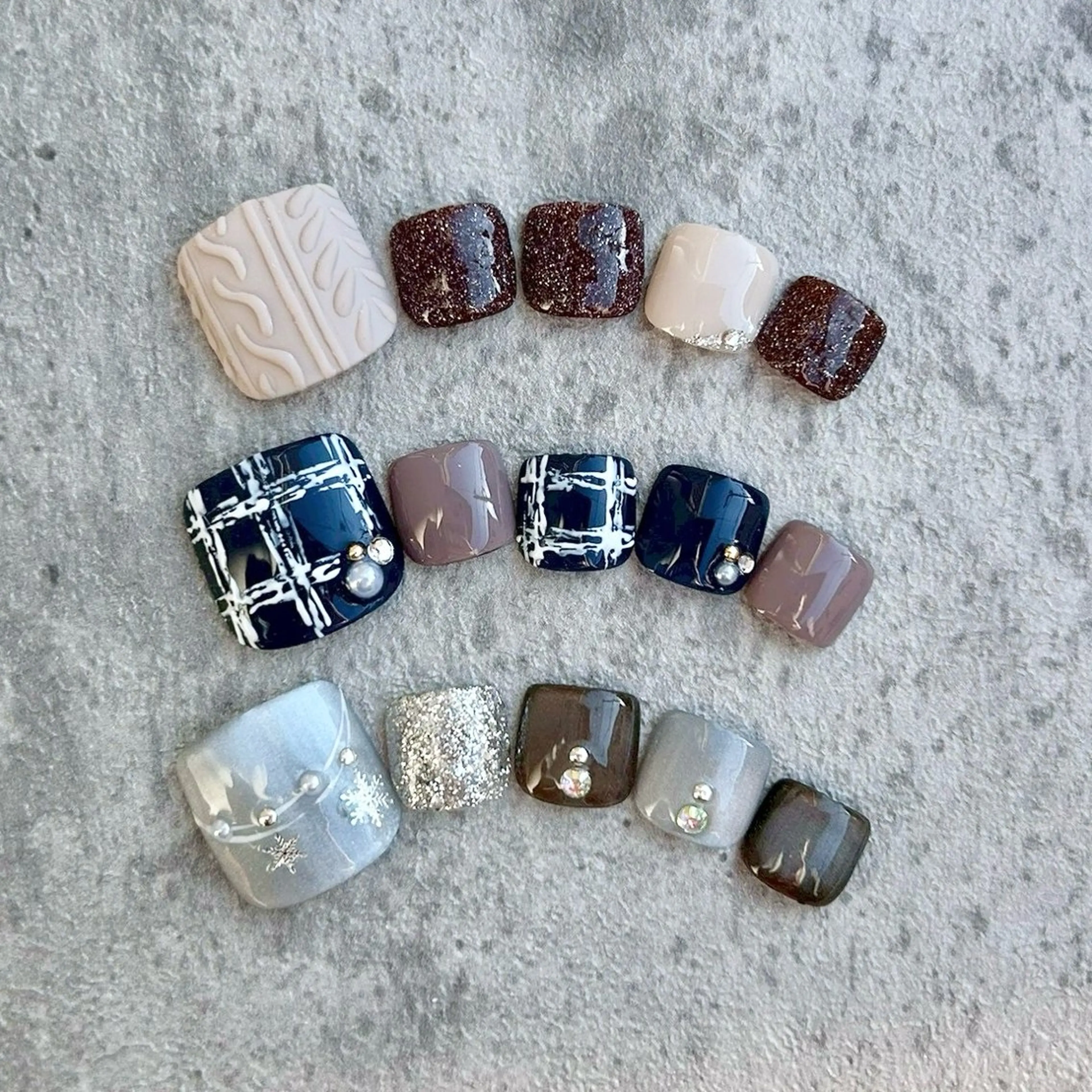 オフなし🌈３種の選べるフット定額デザインの写真