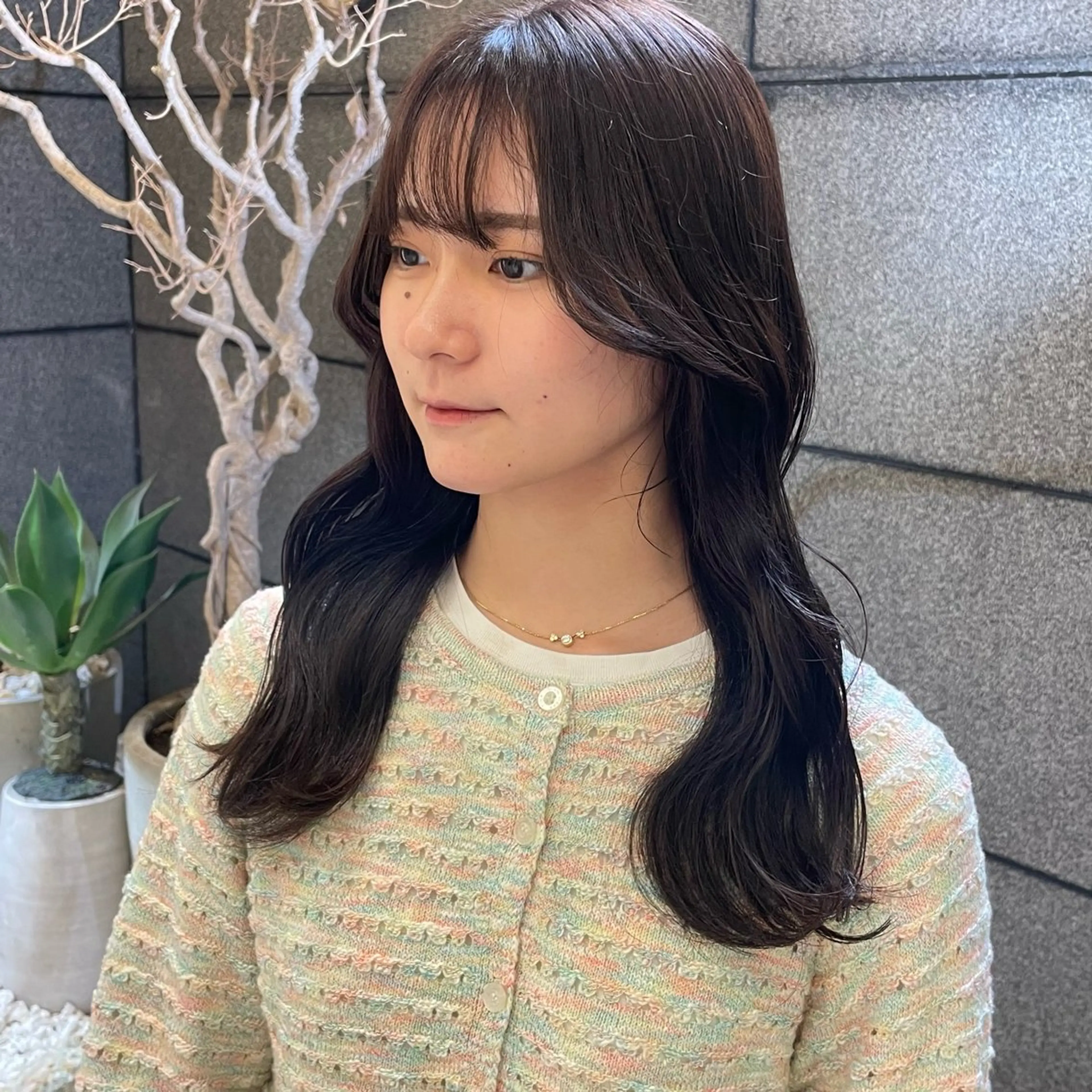 ロング カラー 透明感カラー/ 縮毛矯正/ユイ☆彡のヘアスタイル