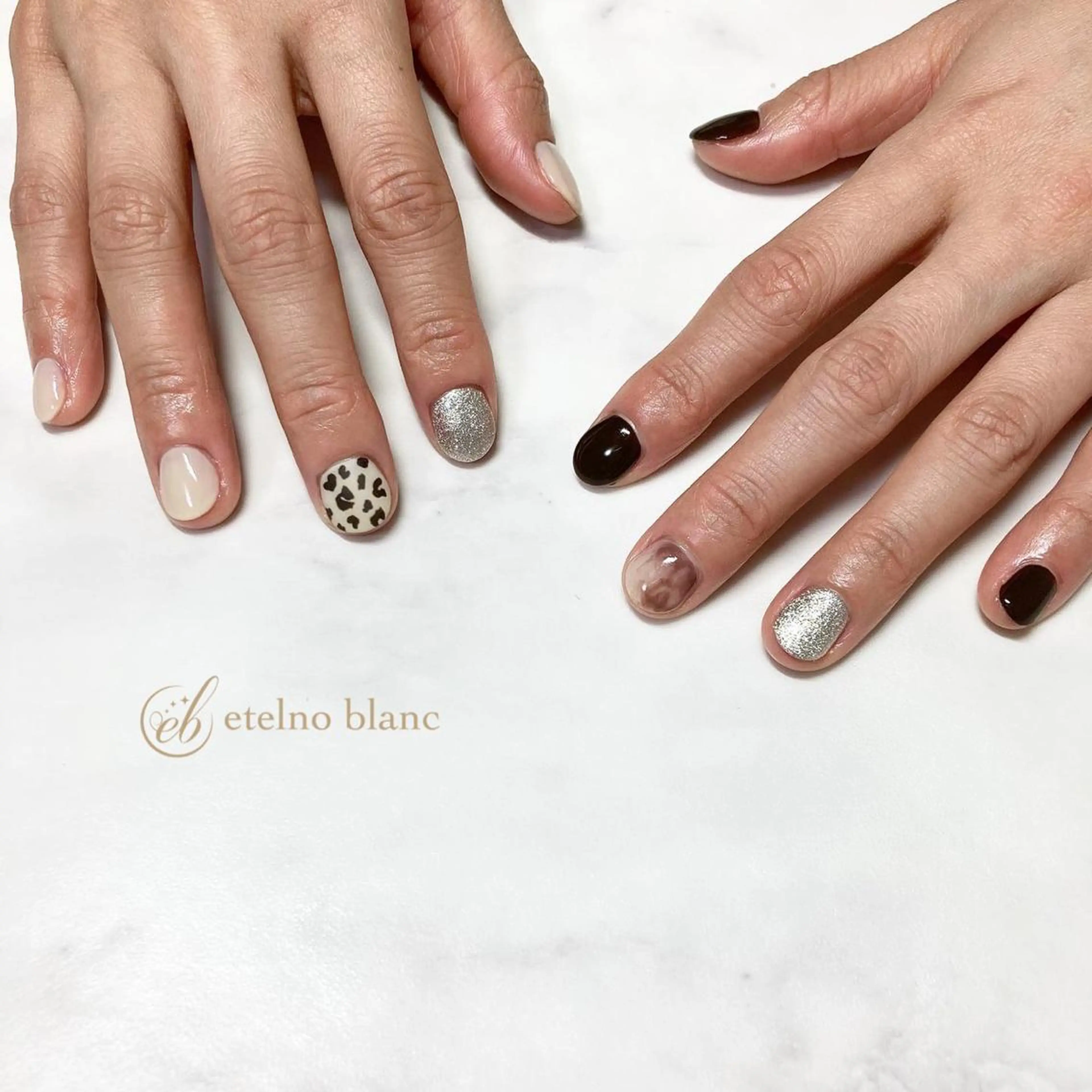 ネイル etelno blanc中目黒のネイルデザイン