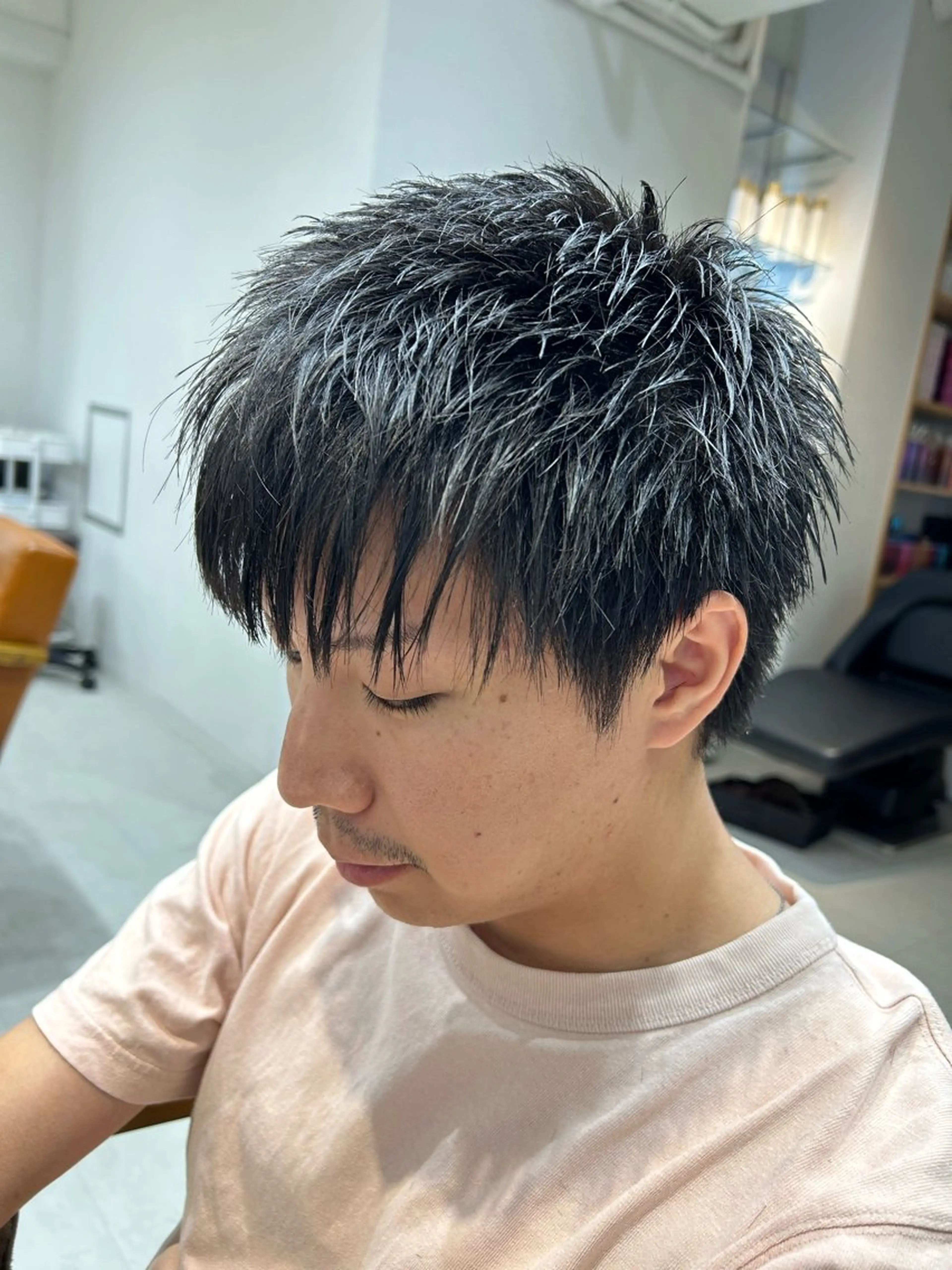 ショート メンズ カット 山﨑 燦人のヘアスタイル