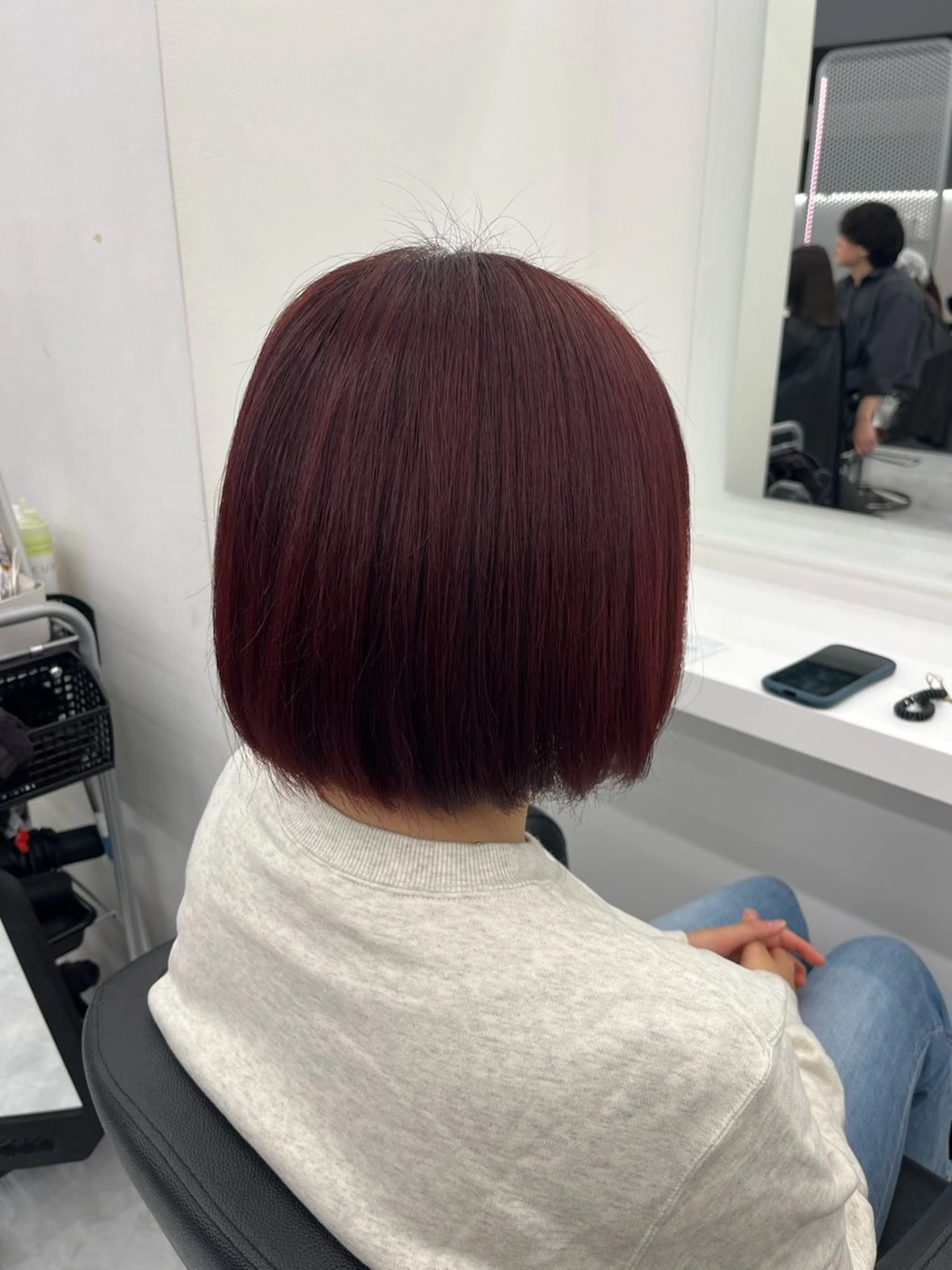 ショート カラー レッドカラー ヘアカラー トリートメント 💖トレンド夏 カラー💖FUTAのヘアスタイル