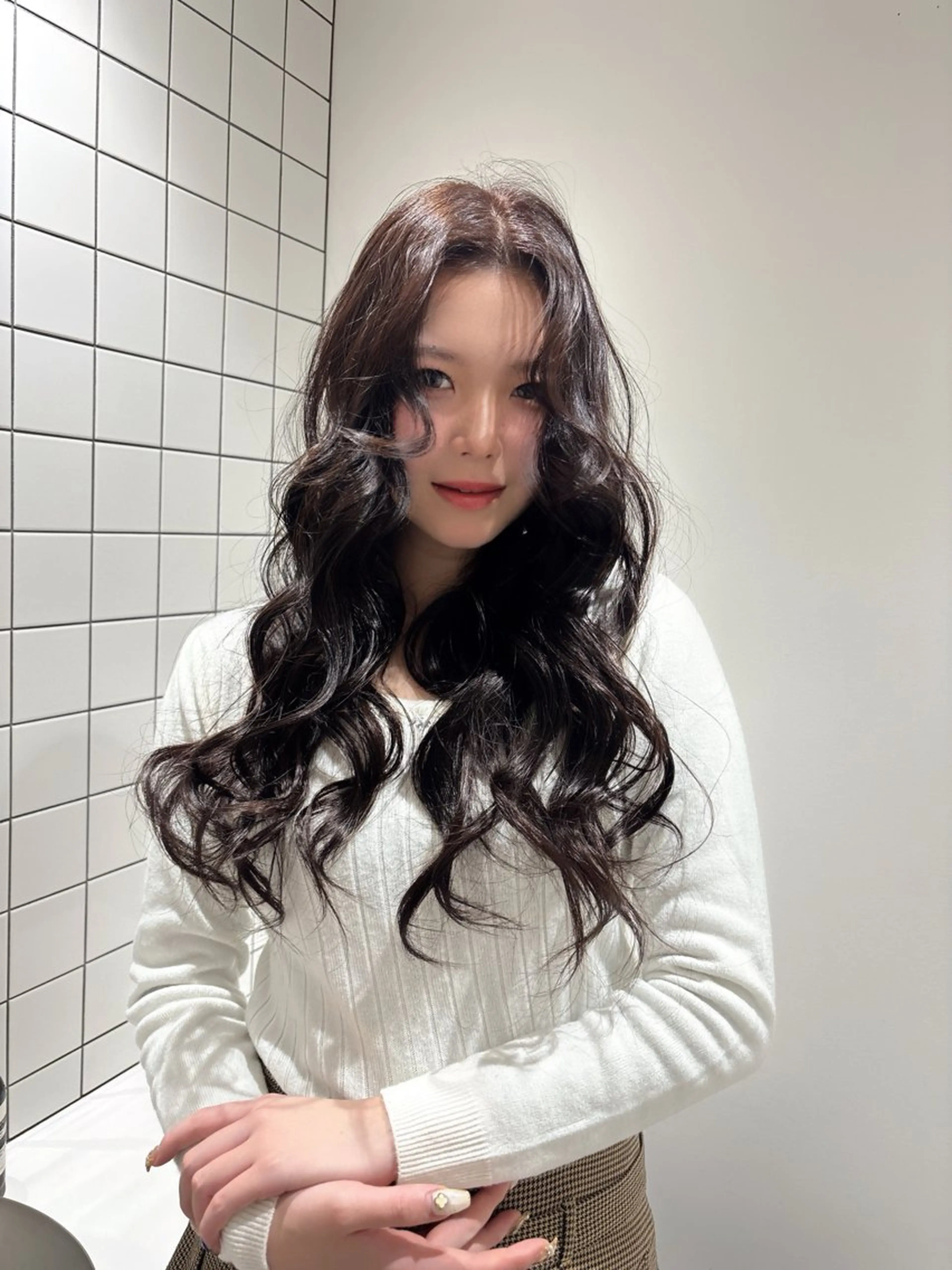 ロング カラー カットモデル 盛れるヘア♡MANAのヘアスタイル