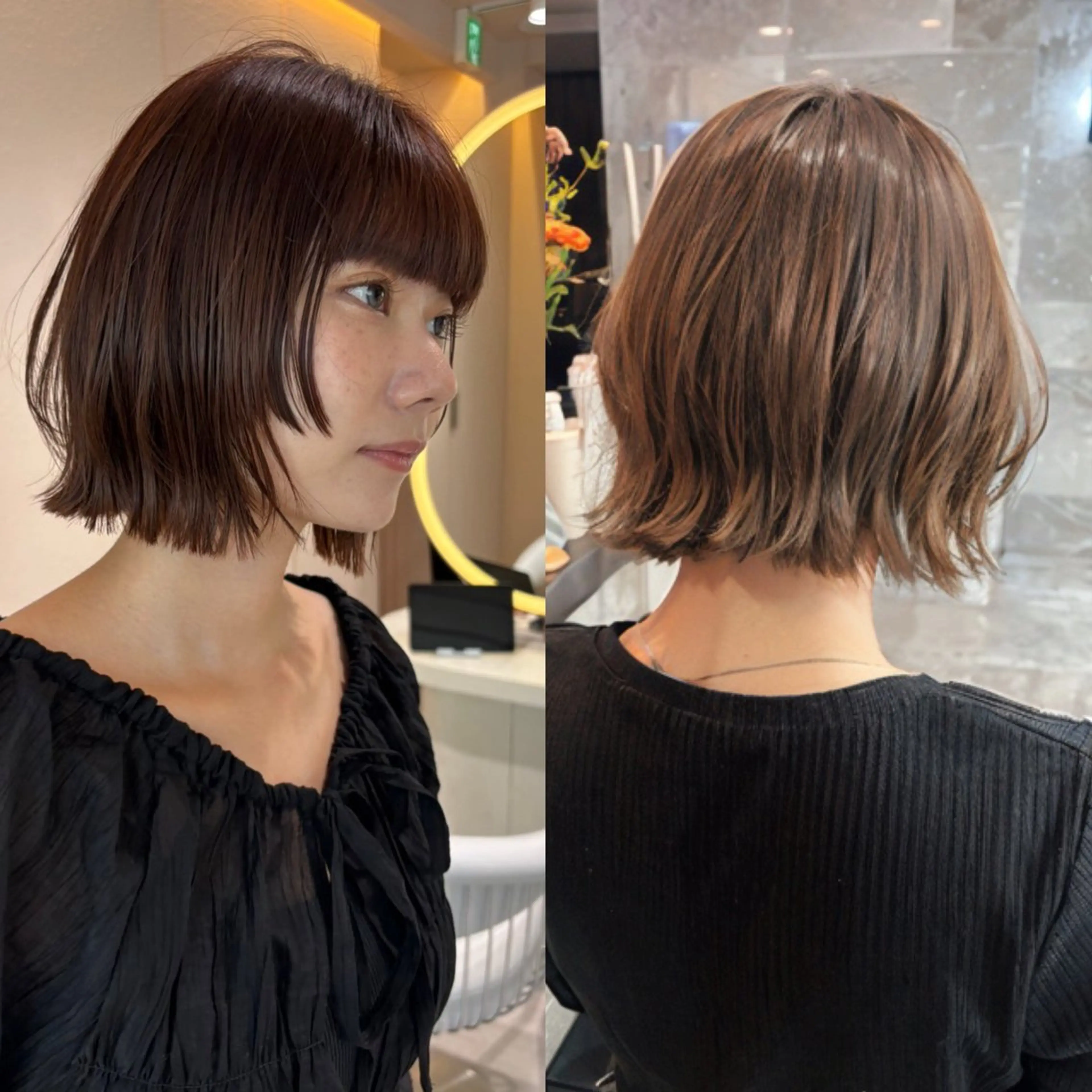 ショート カット ヘアカラー トリートメント ボブ/縮毛矯正特化/ 伊藤　怜のヘアスタイル