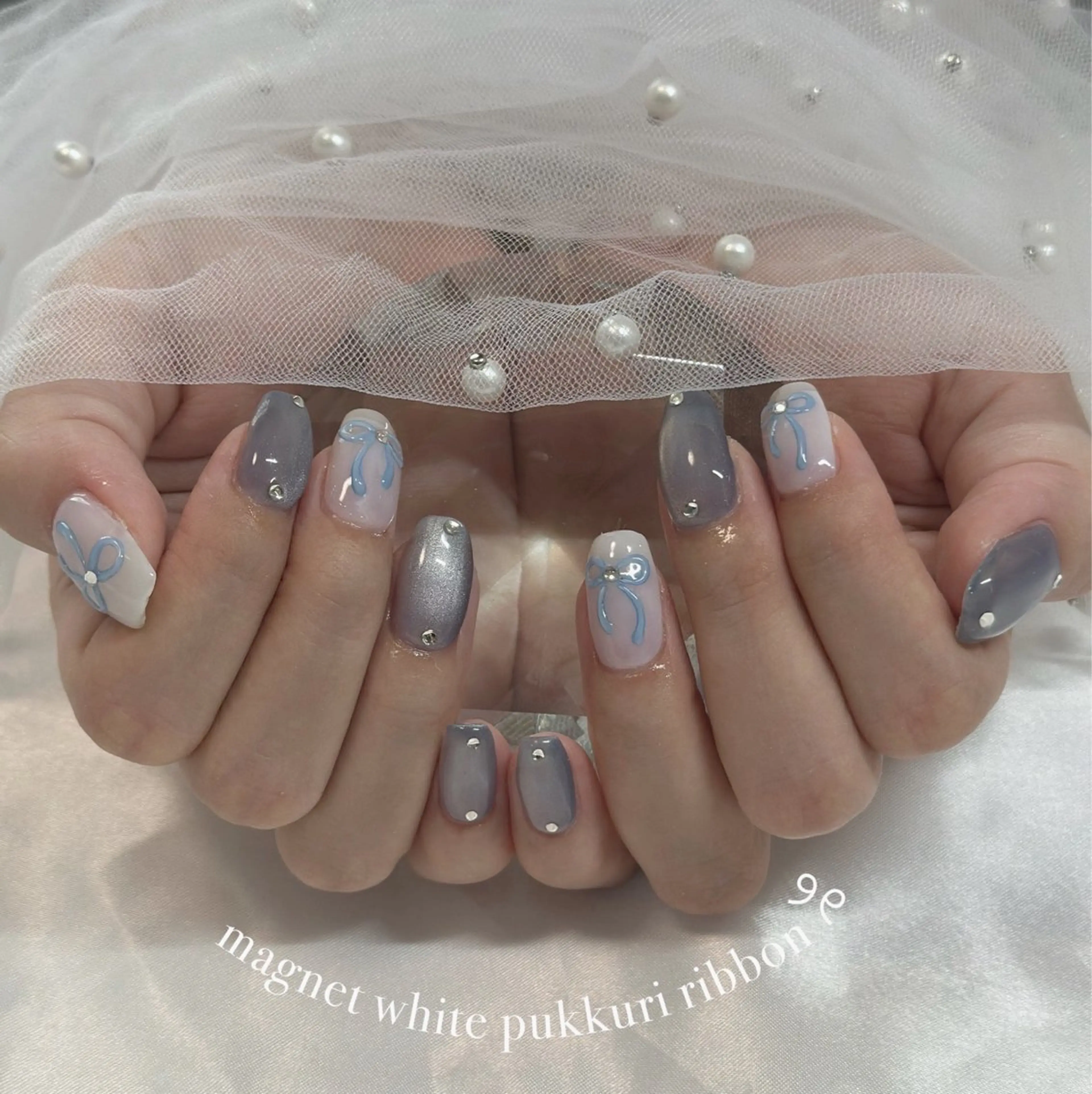 ネイル フラッシュネイル 韓国ネイル ラメ(グリッター) マグネットネイル シンプルネイル ハンドネイル no.U nailsのネイルデザイン