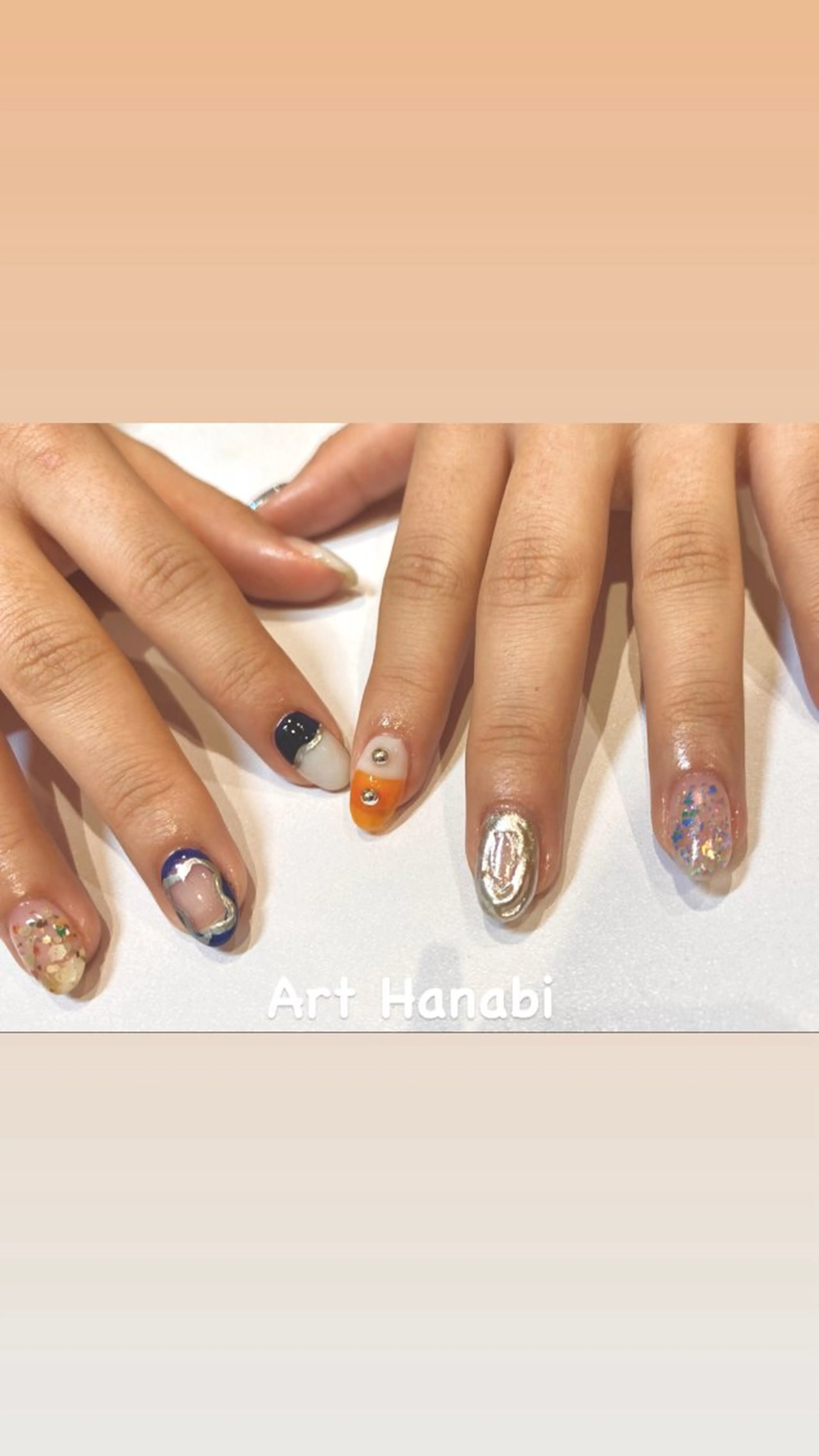ネイル ニュアンスネイル Art Hanabi所属・Art Hanabi ミリのネイルデザイン