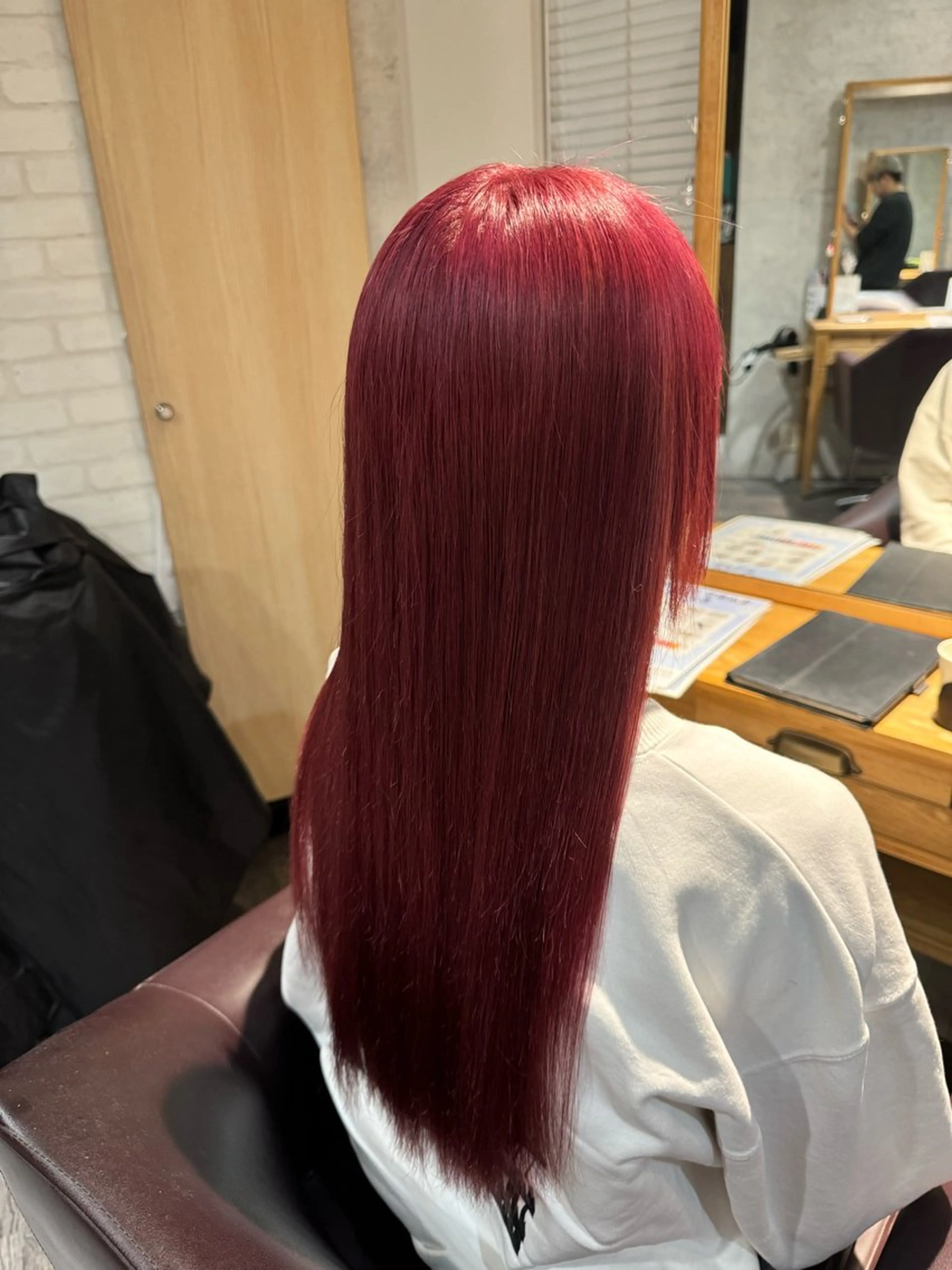 カラー レッドカラー ケアブリーチ💫 Masaki❄️のヘアスタイル