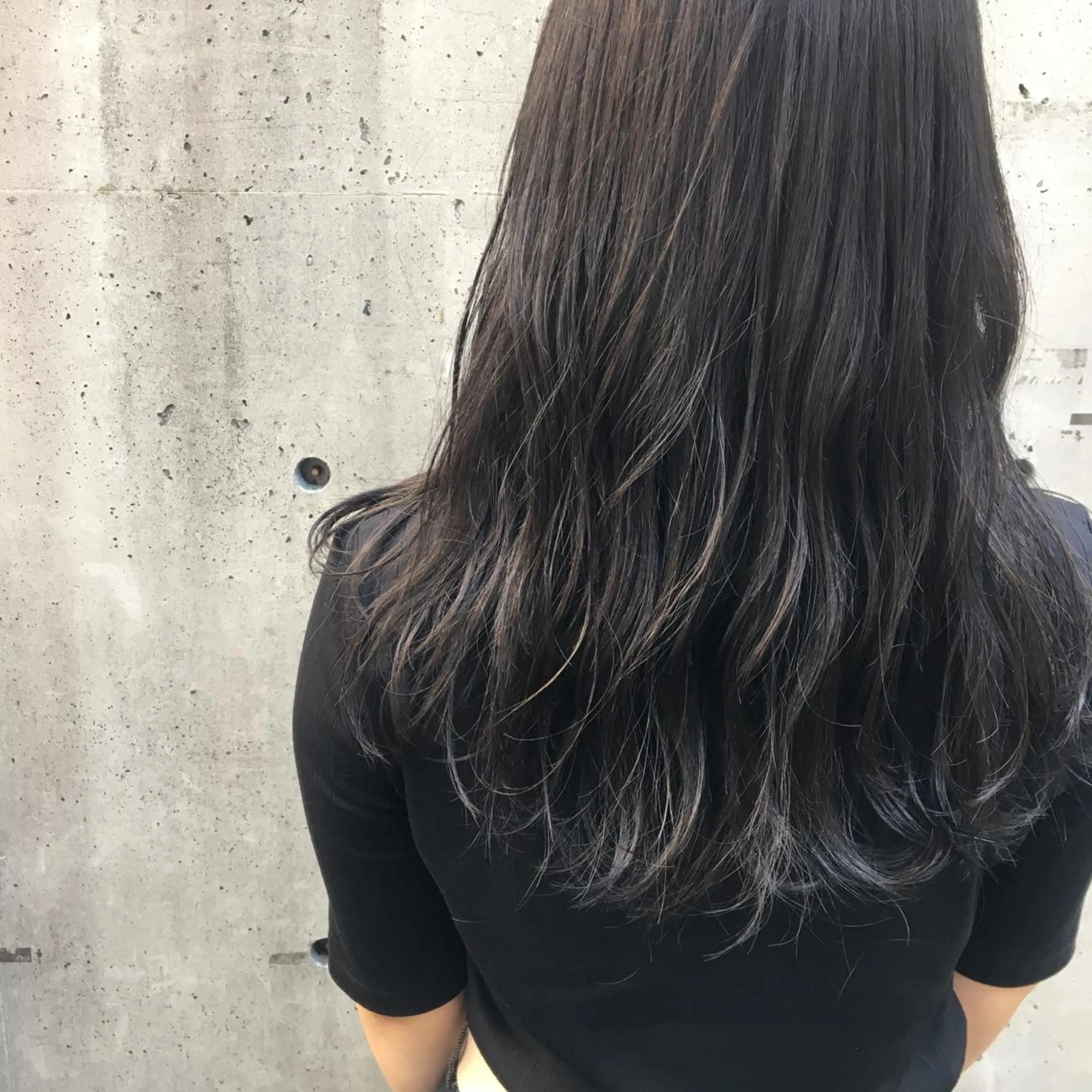 ロング カラー アッシュ アッシュグレー emme MIHO♡のヘアスタイル