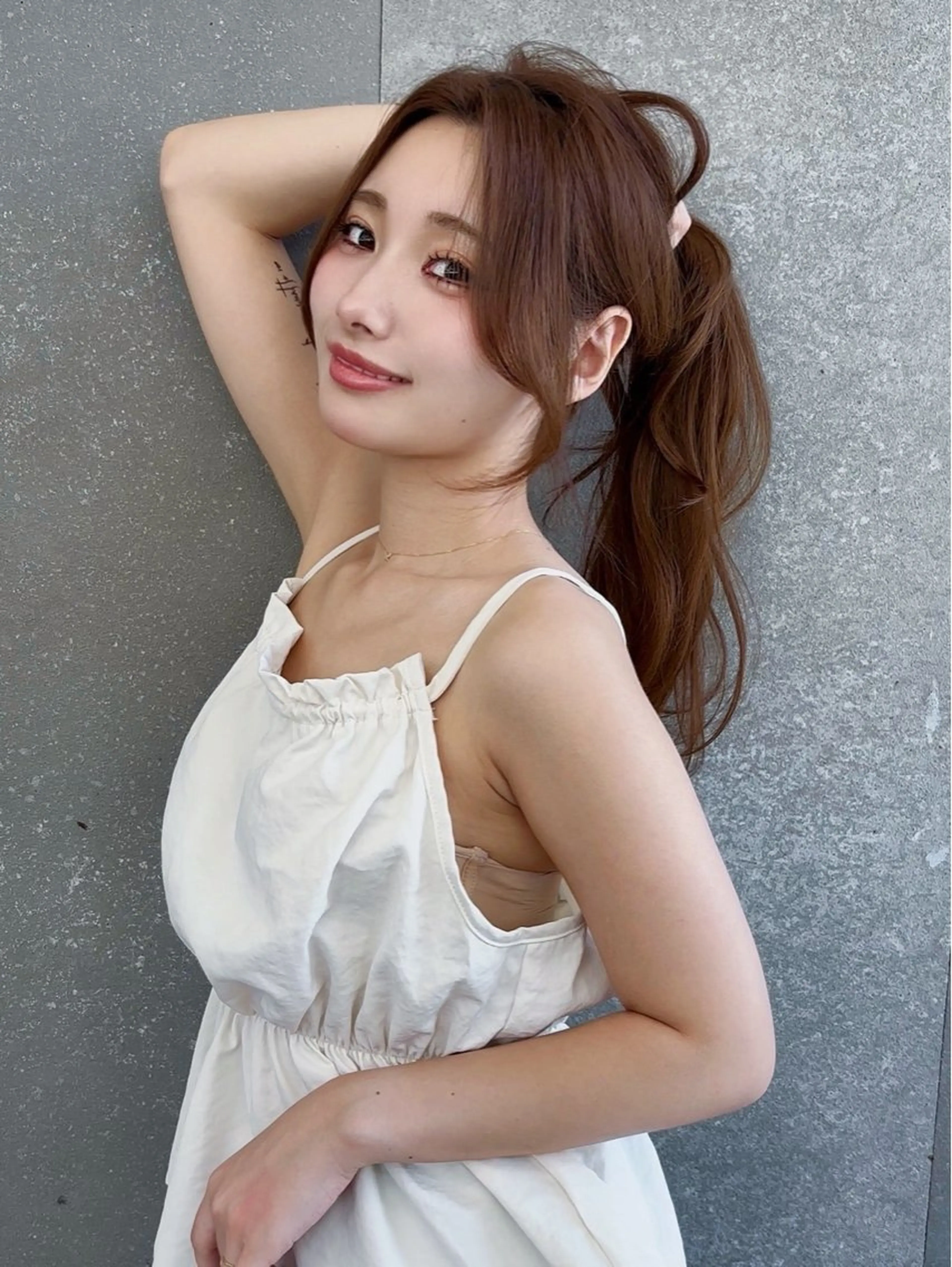 ロング カラー 髪質改善 レイヤーカット 縮毛矯正 【美髪矯正】 吉村　清志のヘアスタイル