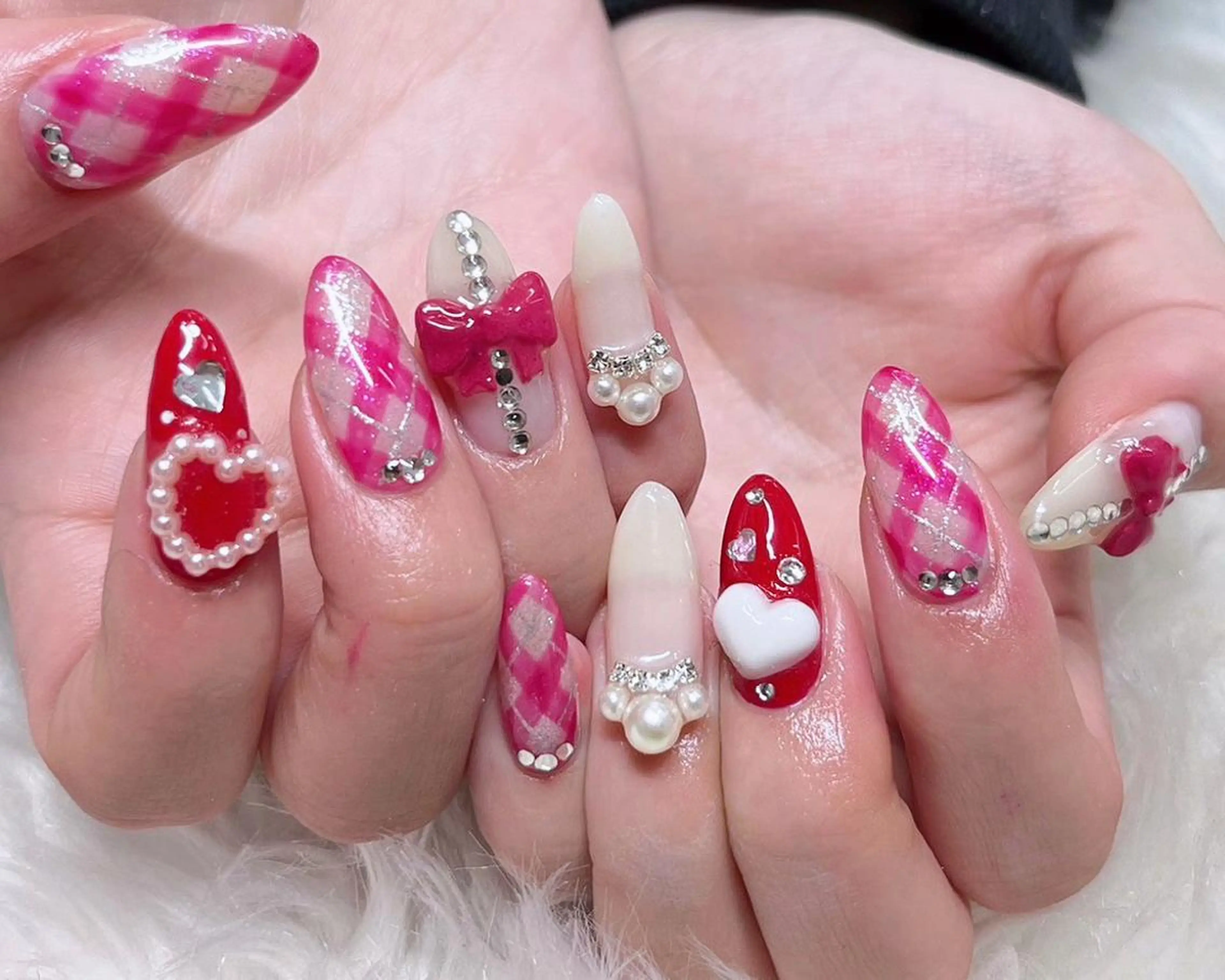 ネイル 成人式 スカルプネイル NAILSGOGO shibuyaのネイルデザイン