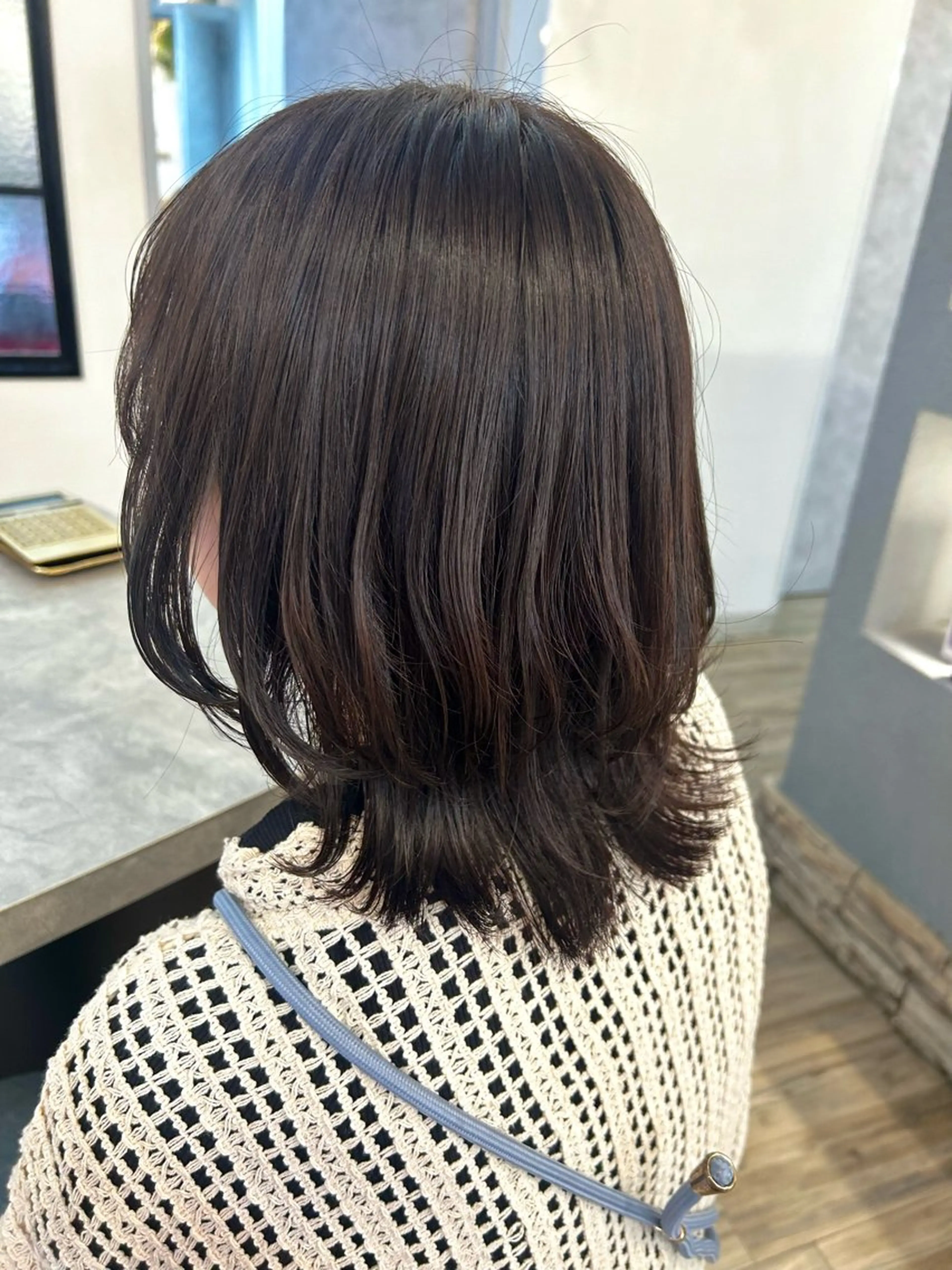 ミディアム ミナミ🩰デサインカ ラー♡ヘアセットのヘアスタイル