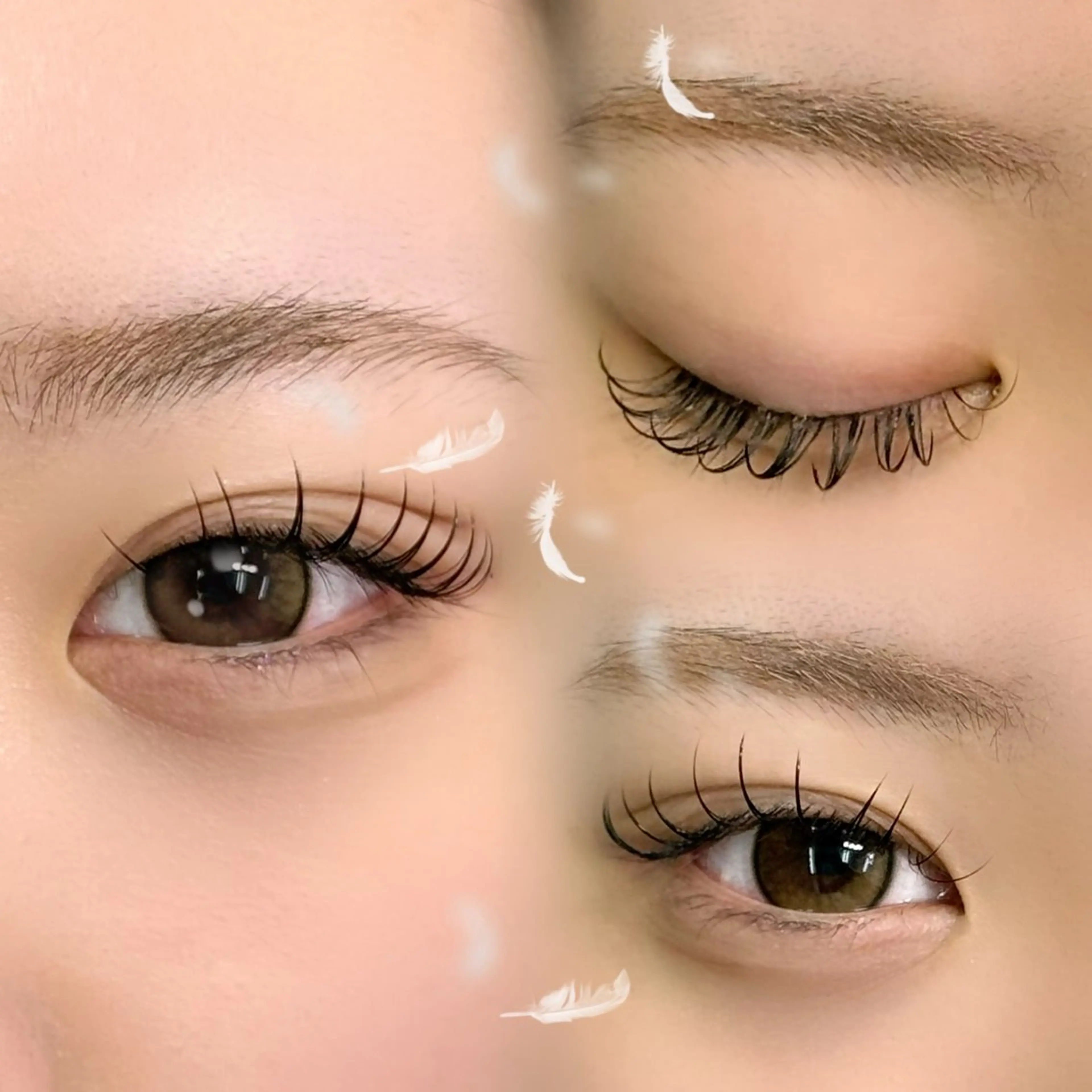 マツエク・マツパ フラットラッシュ Eyes Cream SAYAのマツエク・マツパデザイン