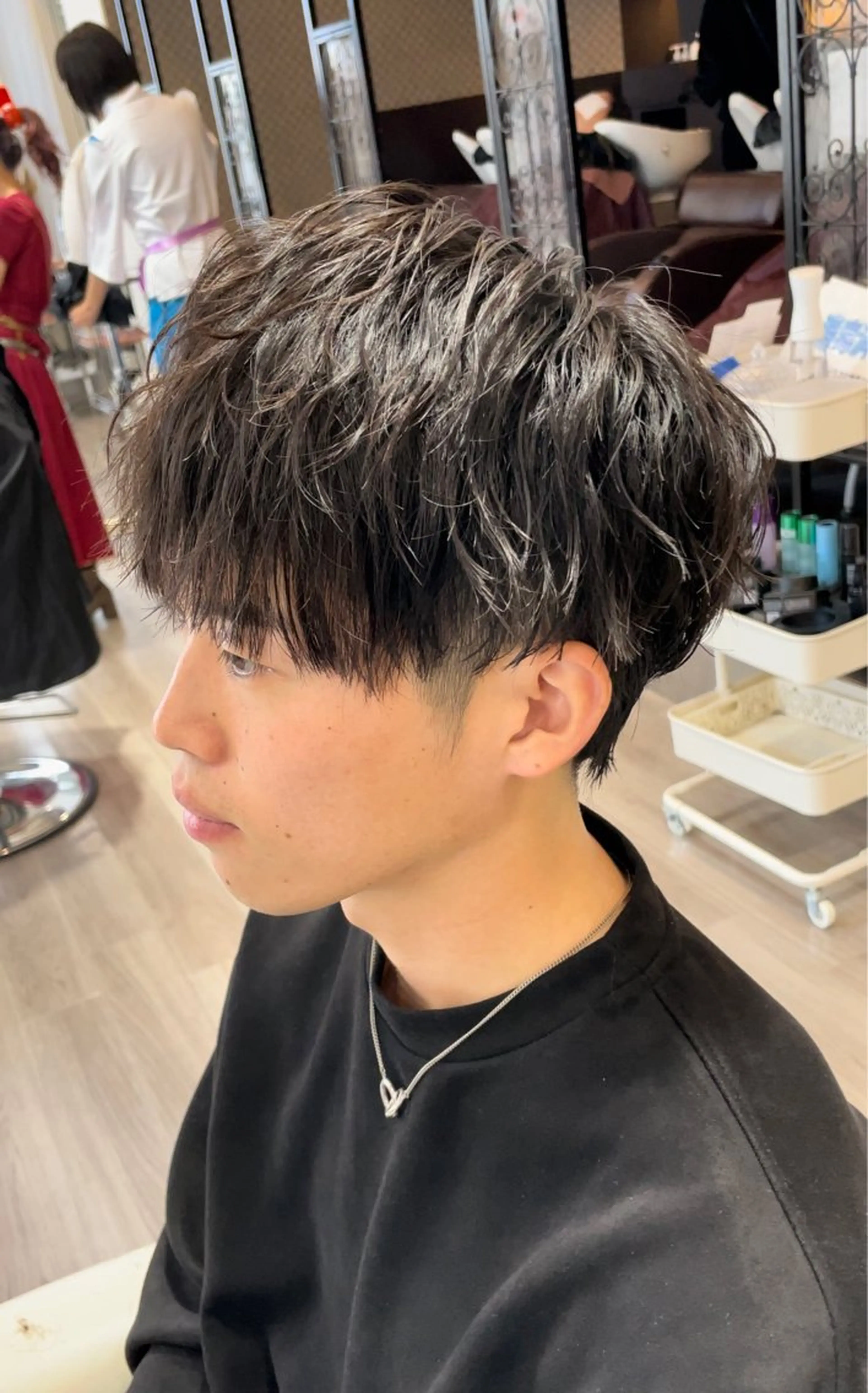 パーマ メンズ マッシュ カット パーマ ✨トレンド特化美容師 WILL上村　拳吾のヘアスタイル