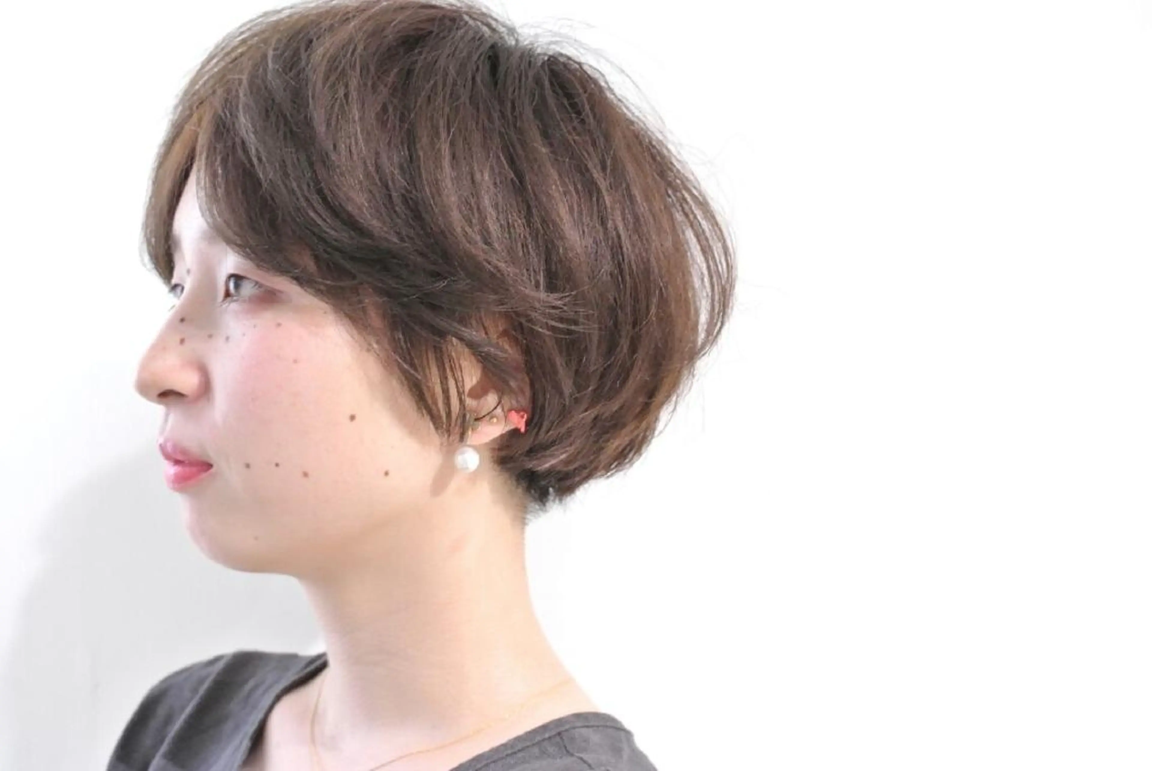 ショート カラー ショートボブ ボブ ショートヘア 樋口 千尋のヘアスタイル