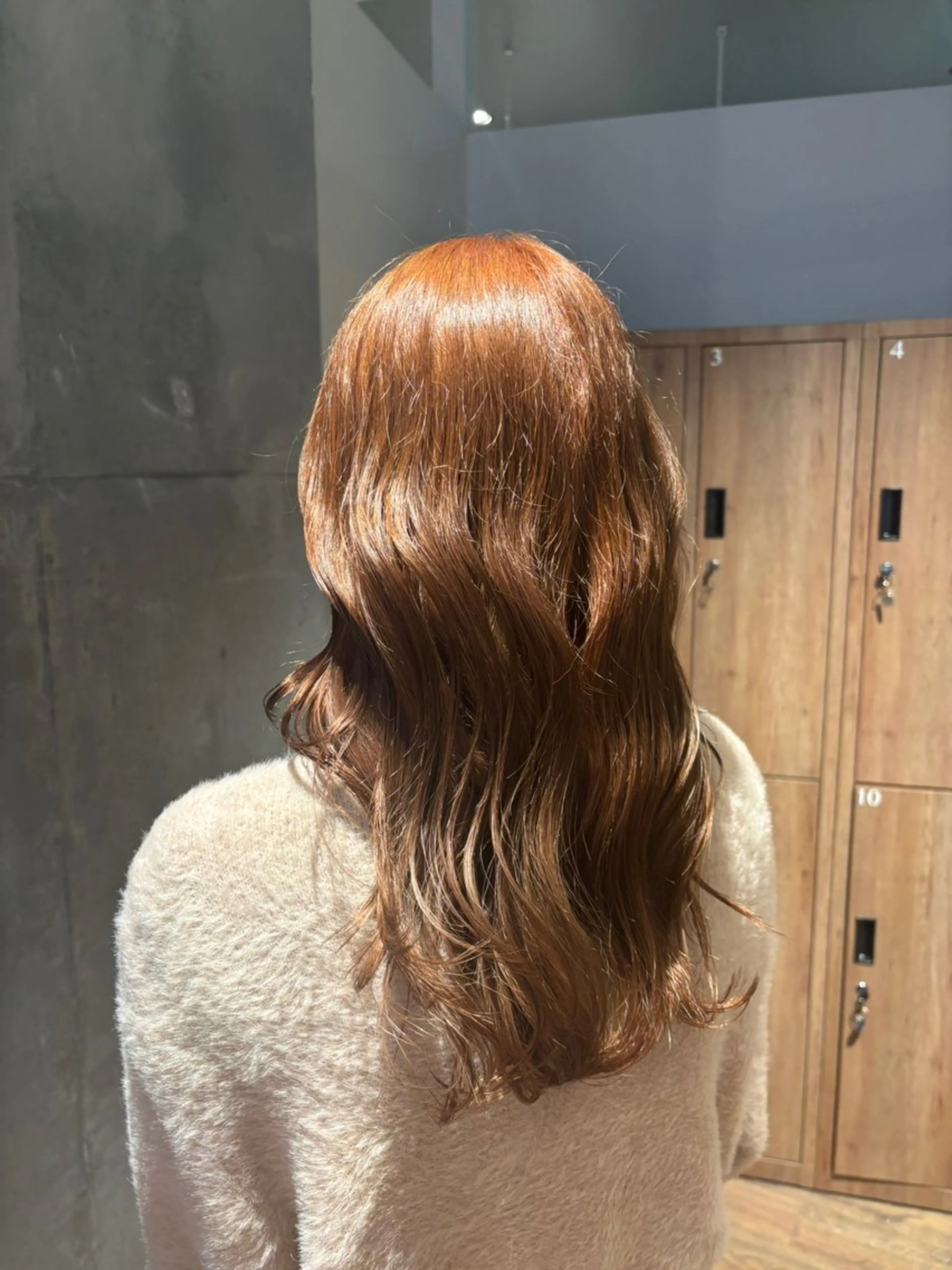ロング カラー オレンジ モードケイズ相模大野 あゆみのヘアスタイル