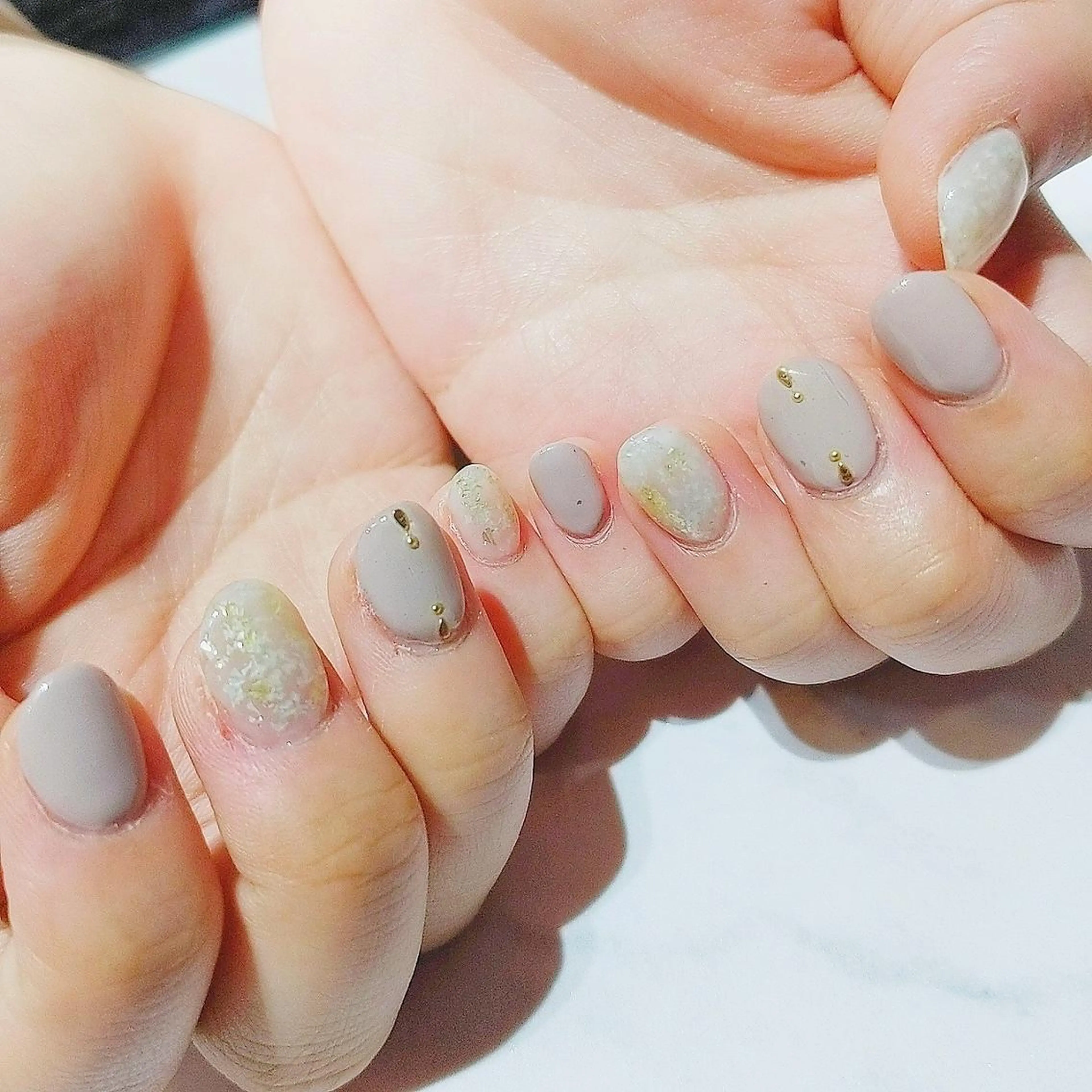 ネイル ハンドネイル あ きのネイルデザイン