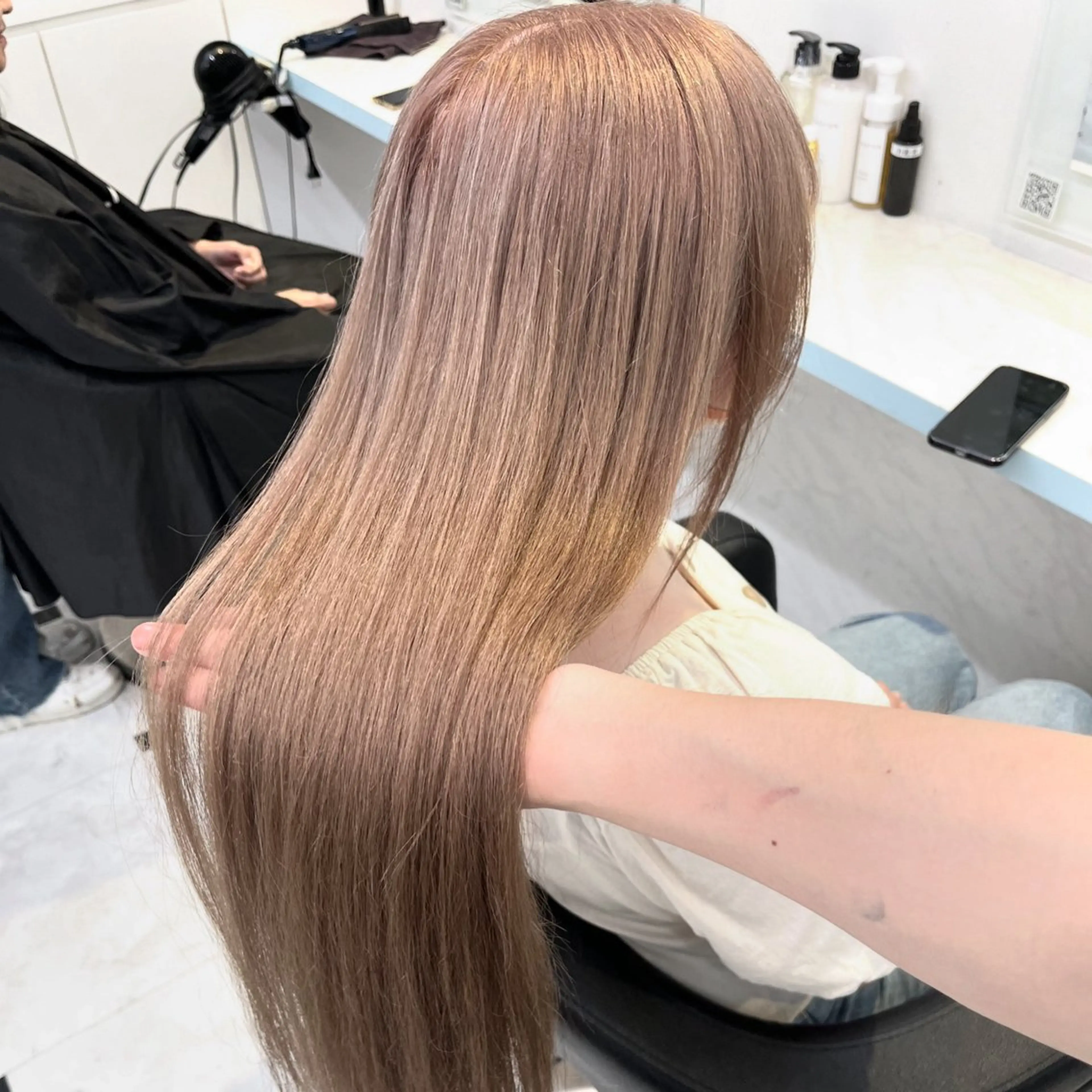 カラー ヘアカラー トリートメント 似合わせ💗透け感 💗ブリーチなし💗のヘアスタイル