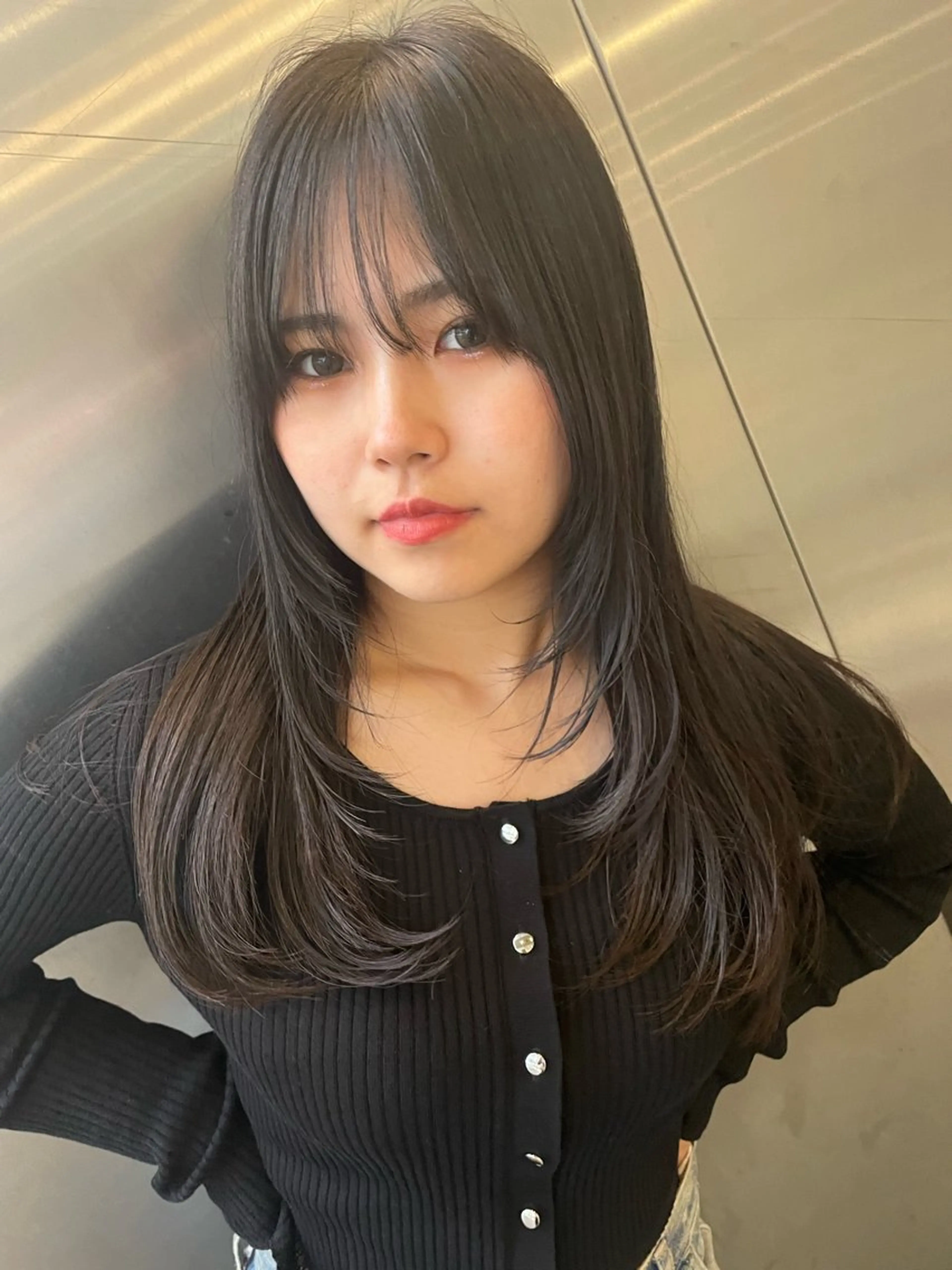 ロング カラー レイヤーカット AIRI layer cut hairのヘアスタイル